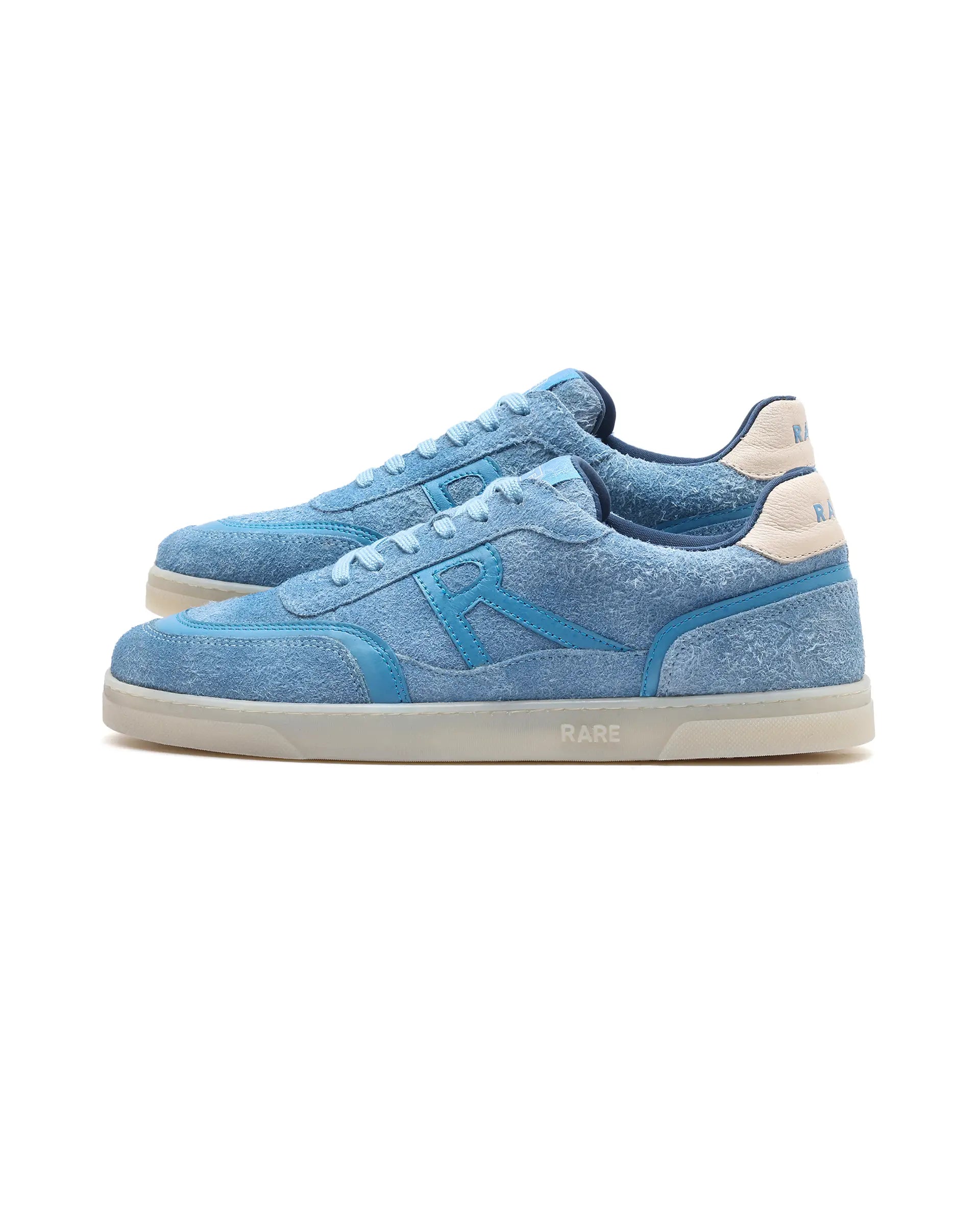Rare Rabbit Men Orla Blue Lace-Up Closure Suede Sneaker