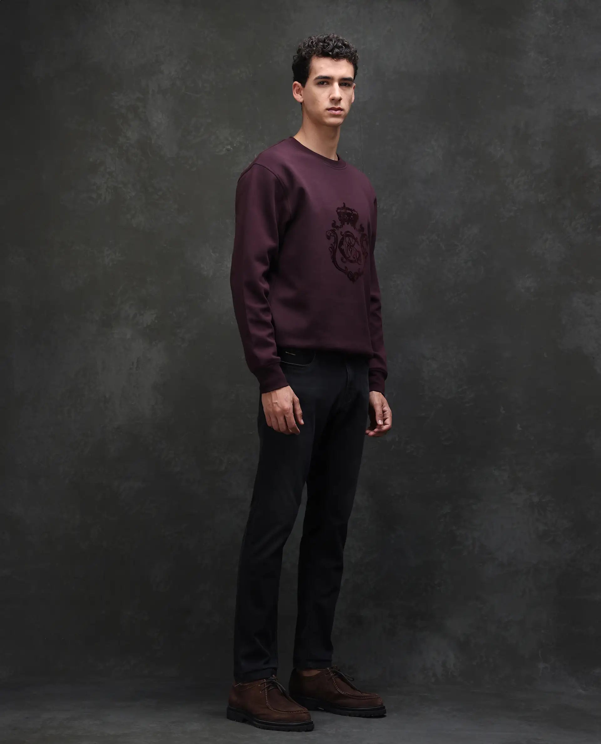 Rare Rabbit Men's Orleans Black Cotton Plain Hawk Slim Fit Jeans