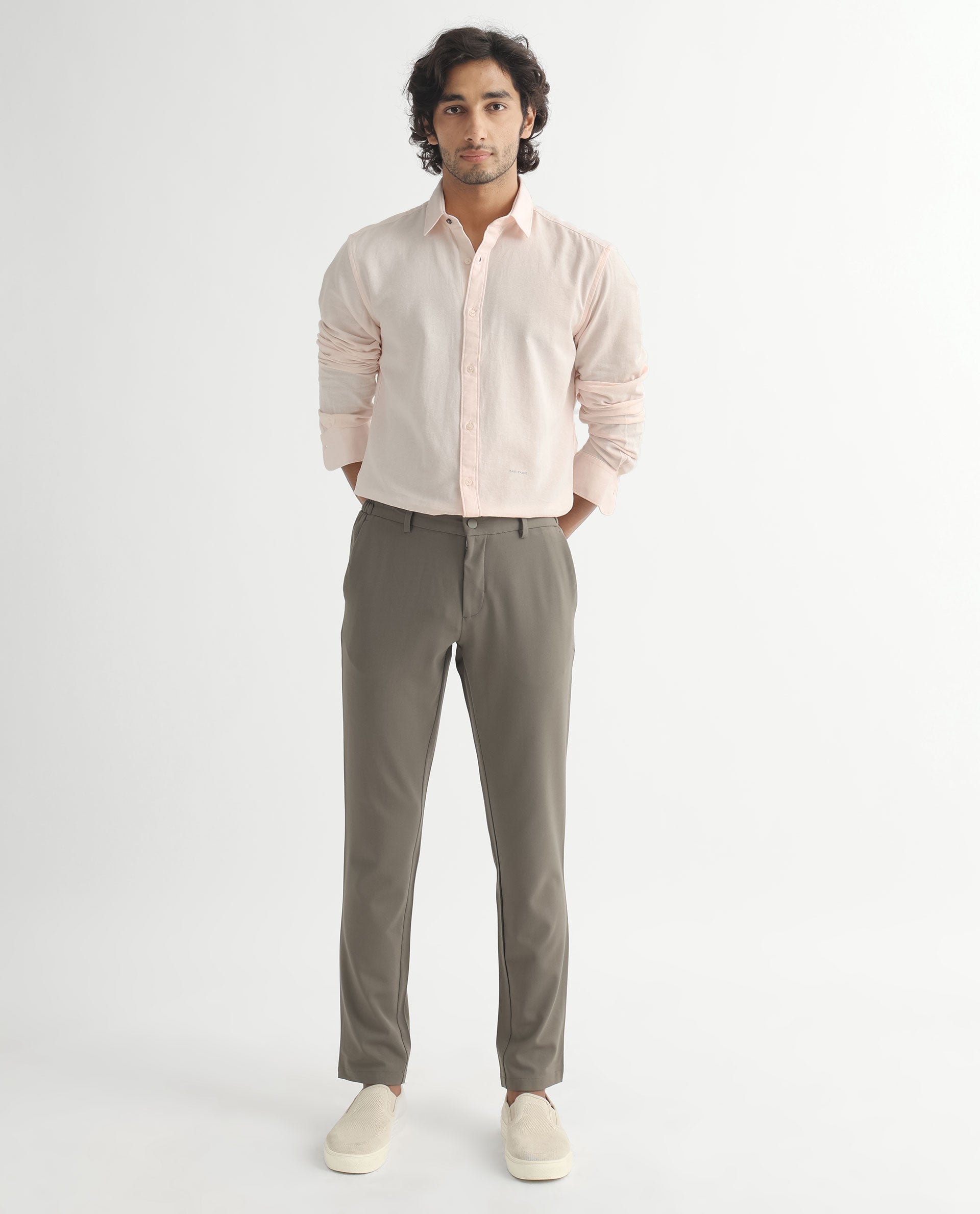 Pink Striped Structured Formal Shirt - Brumano Menswear