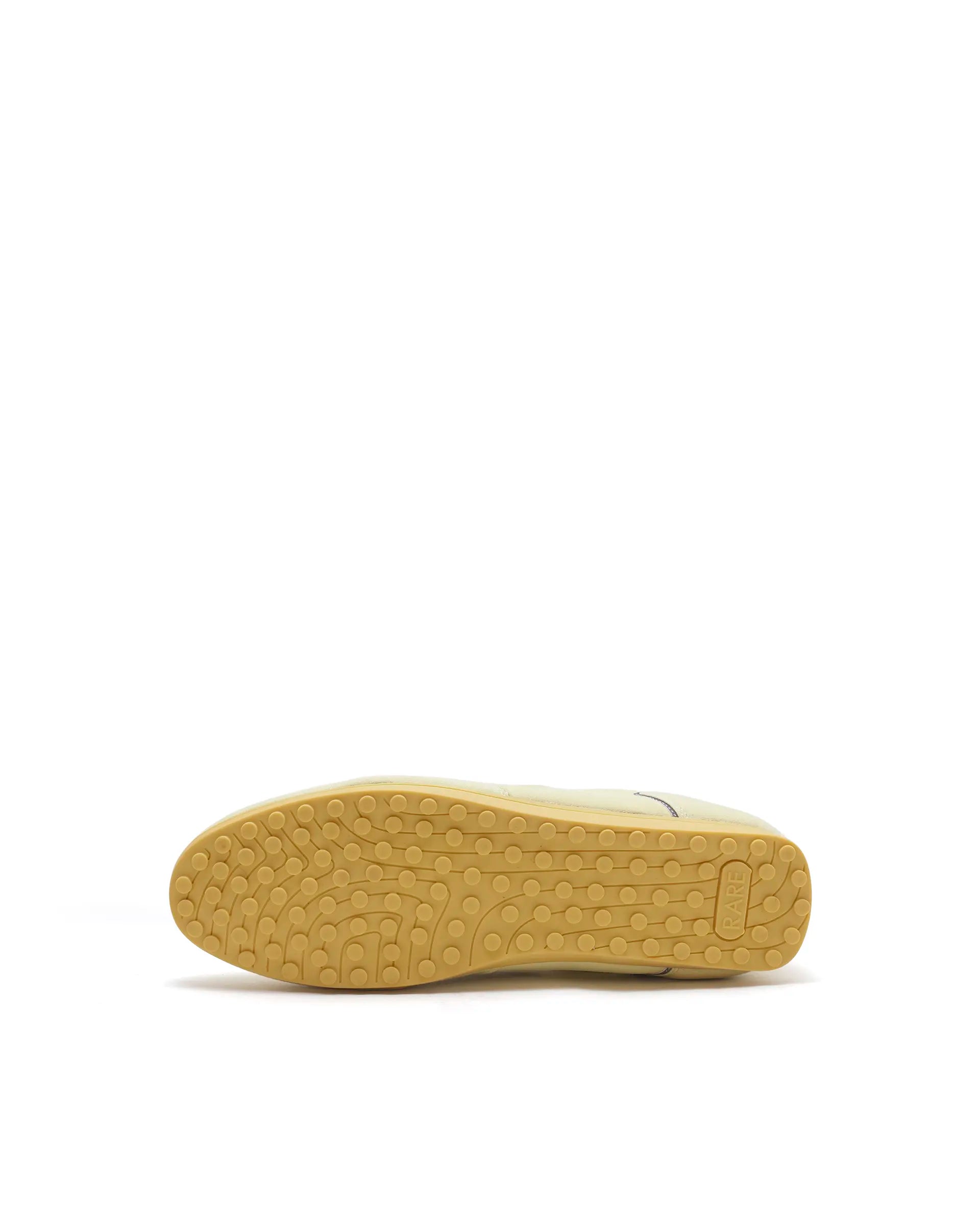 Rarez Unisex Otimo Light Yellow Micro Suede Sneaker