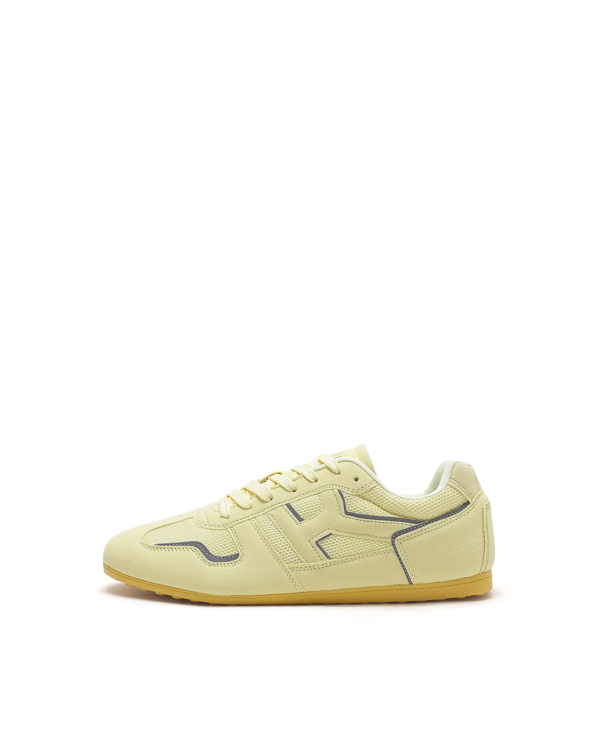 Rarez Unisex Otimo Light Yellow Micro Suede Sneaker