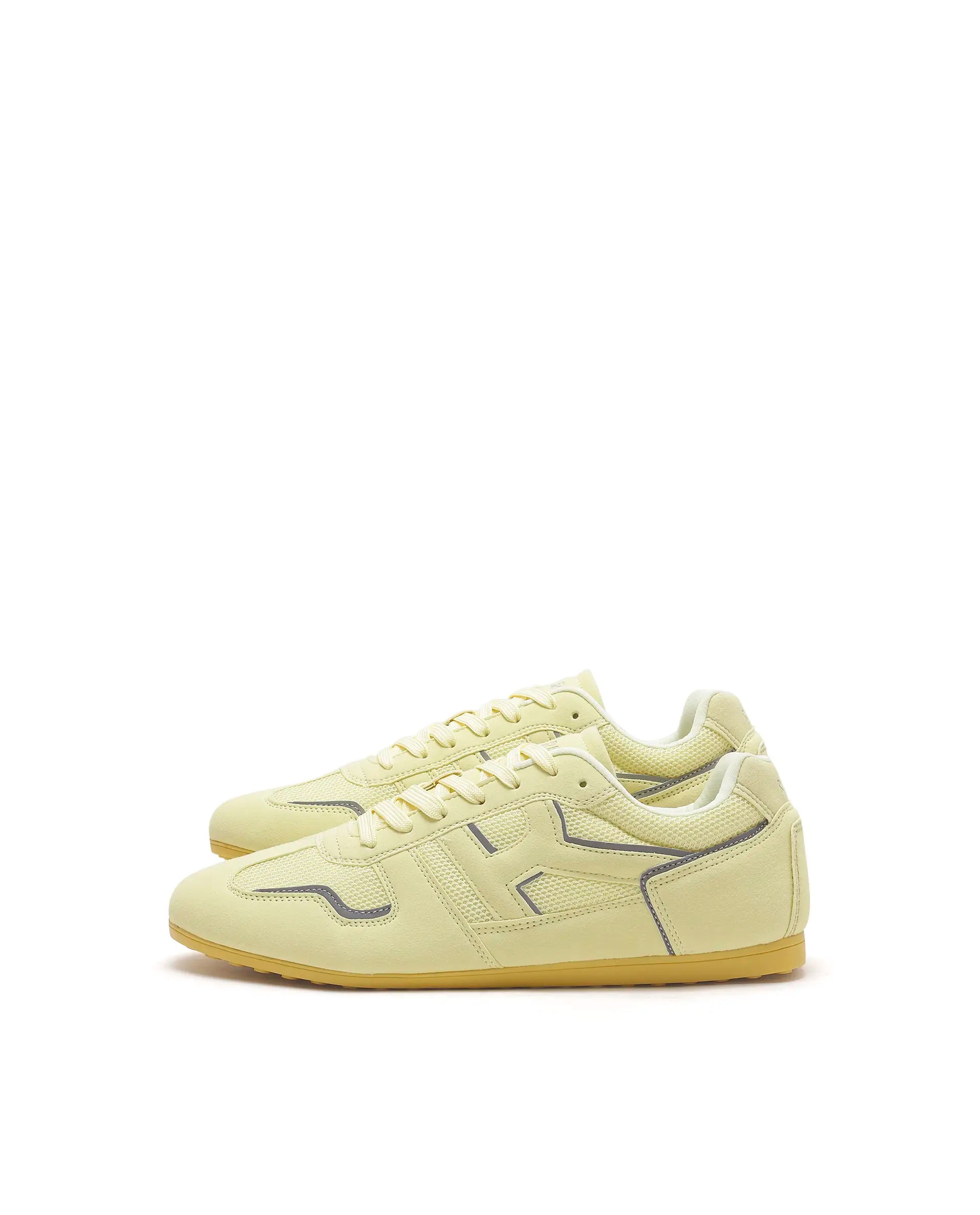 Rarez Unisex Otimo Light Yellow Micro Suede Sneaker