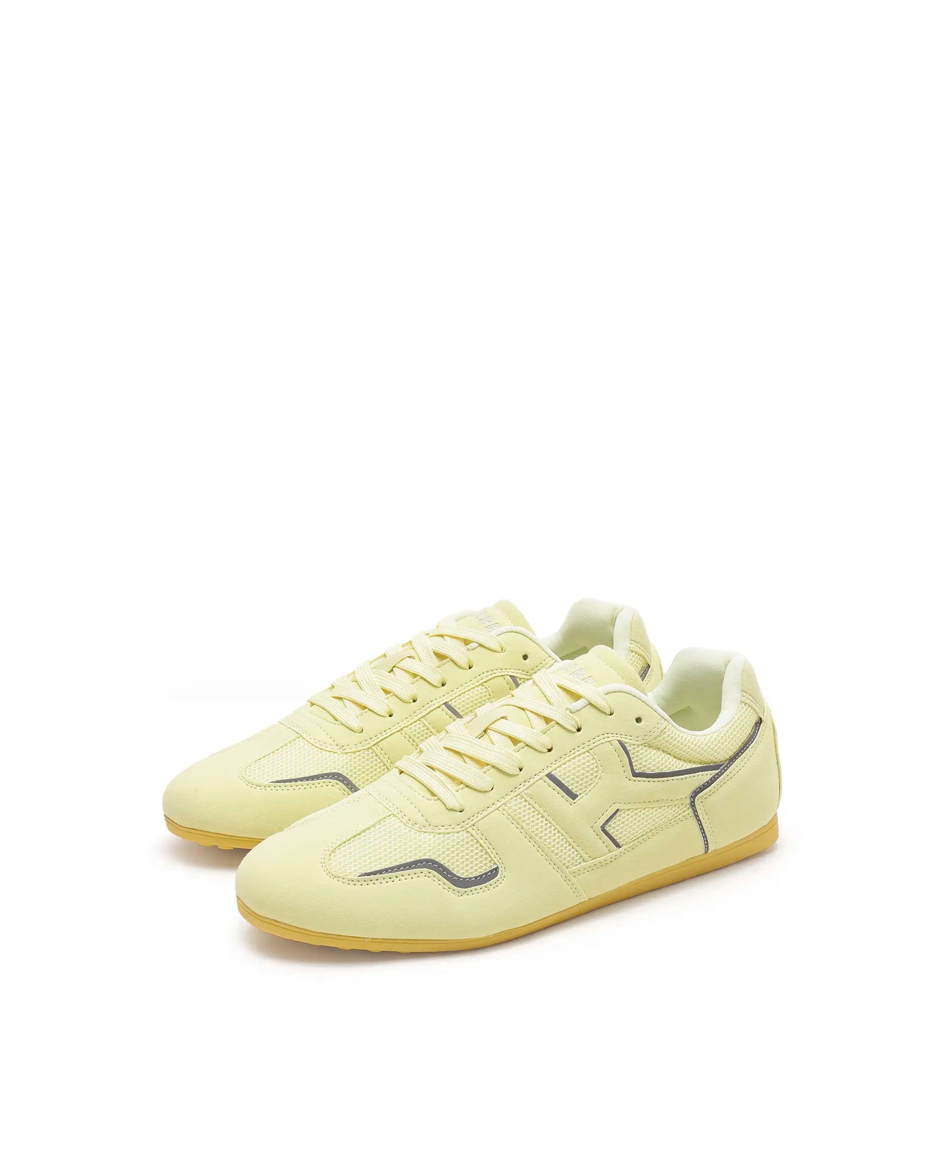 Rarez Unisex Otimo Light Yellow Micro Suede Sneaker