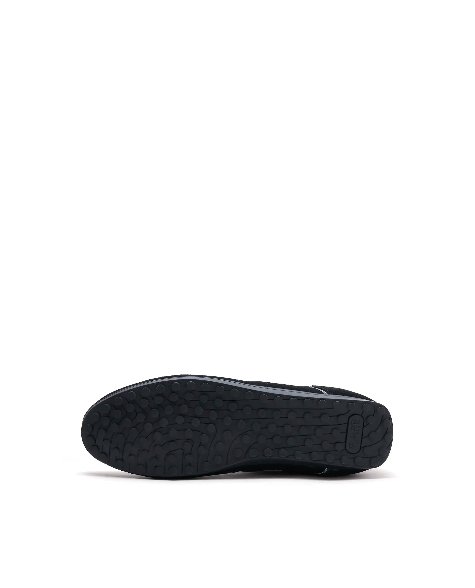 Rarez unisex Otimo Black Micro Suede Sneaker