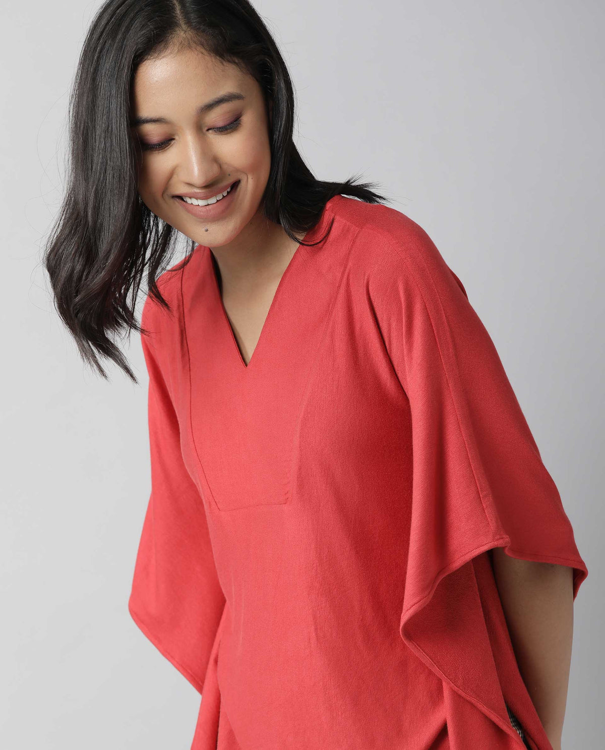 Rareism Women Pal Red Top Full Sleeves Solid
