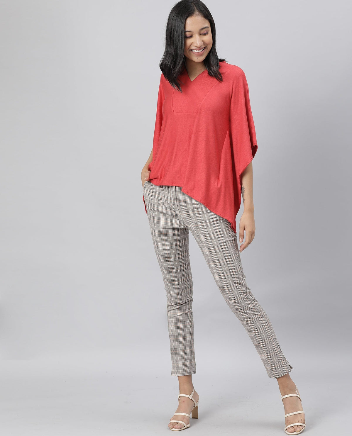 Rareism Women Pal Red Top Full Sleeves Solid