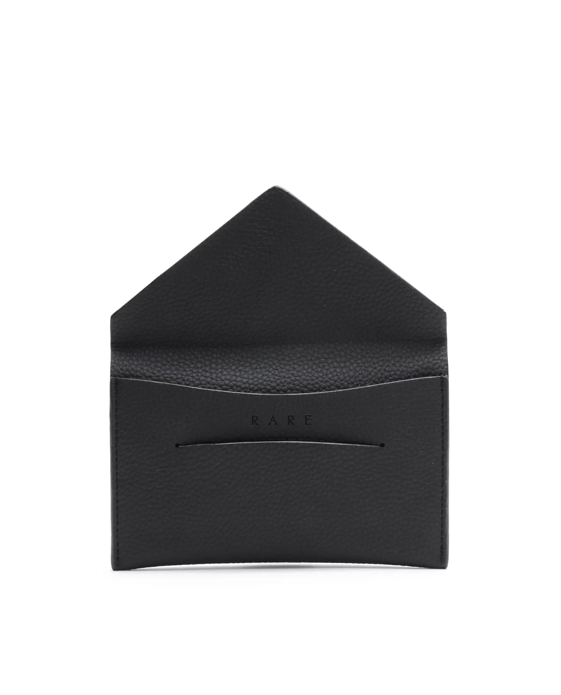 Rare Rabbit Men's Paspo Black Leather Passport Holder