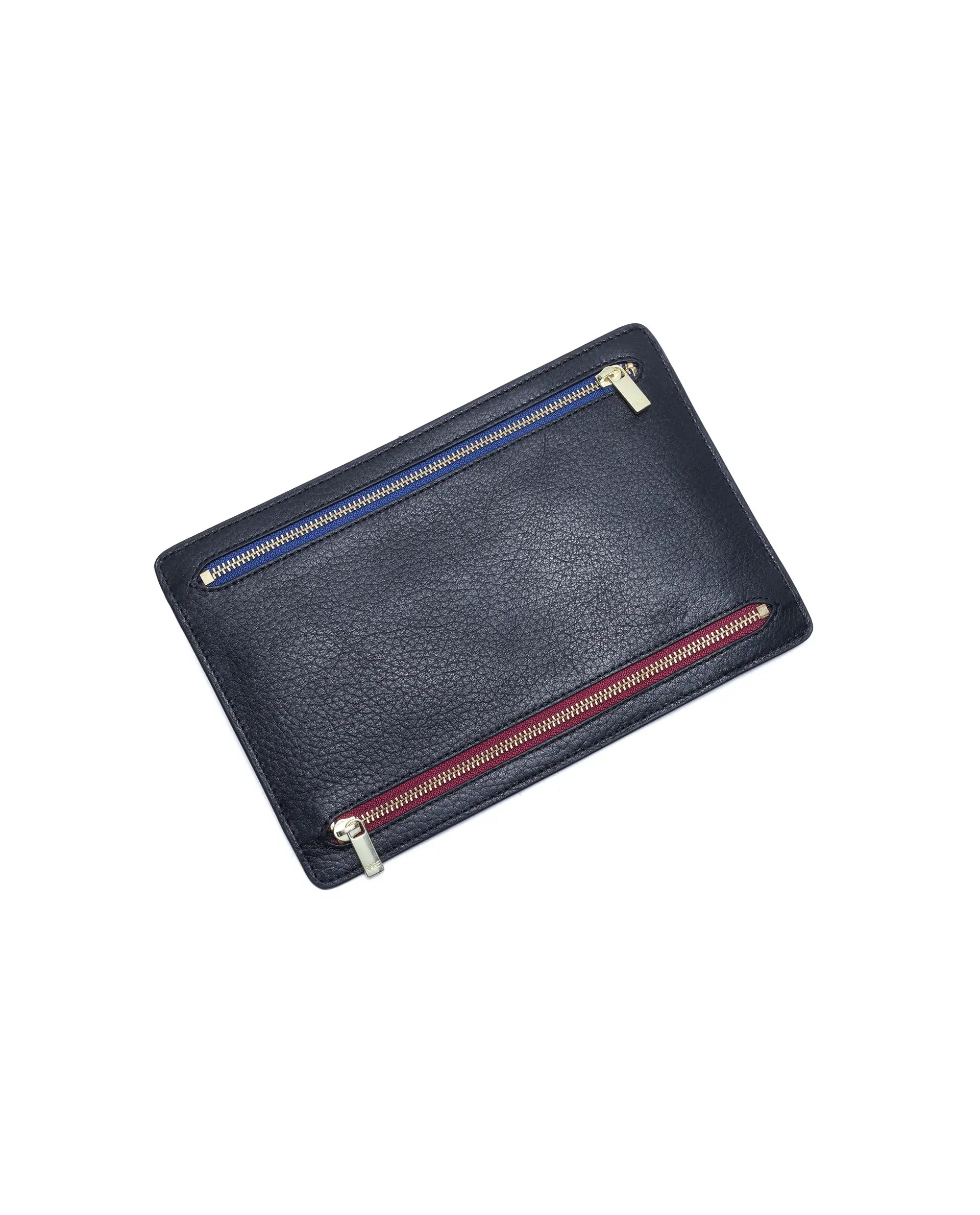 Rare Rabbit Men's Paspow Black Leather Passport Holder