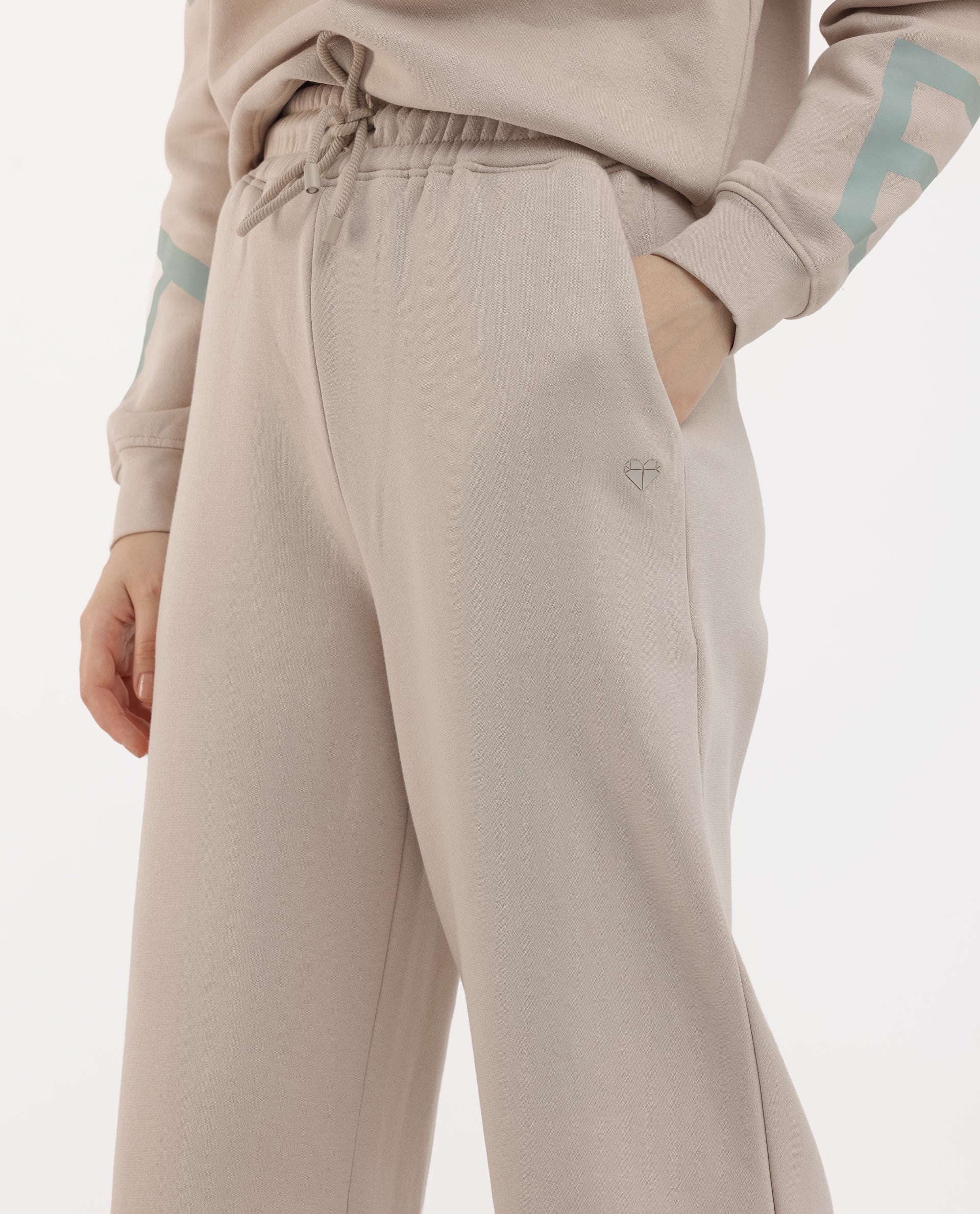 Rareism Womens Pazoo F Beige Track Pant Solid
