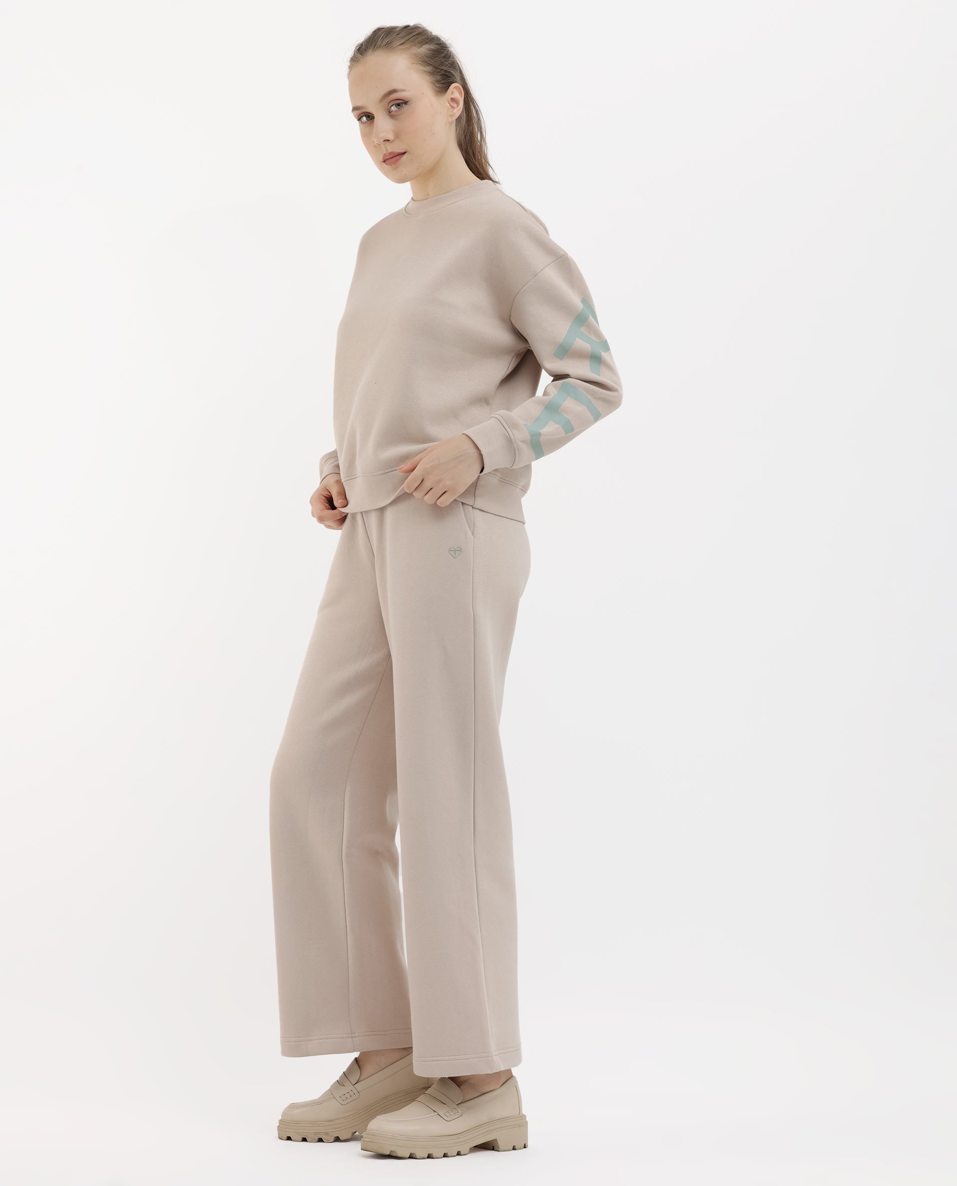 Rareism Womens Pazoo F Beige Track Pant Solid