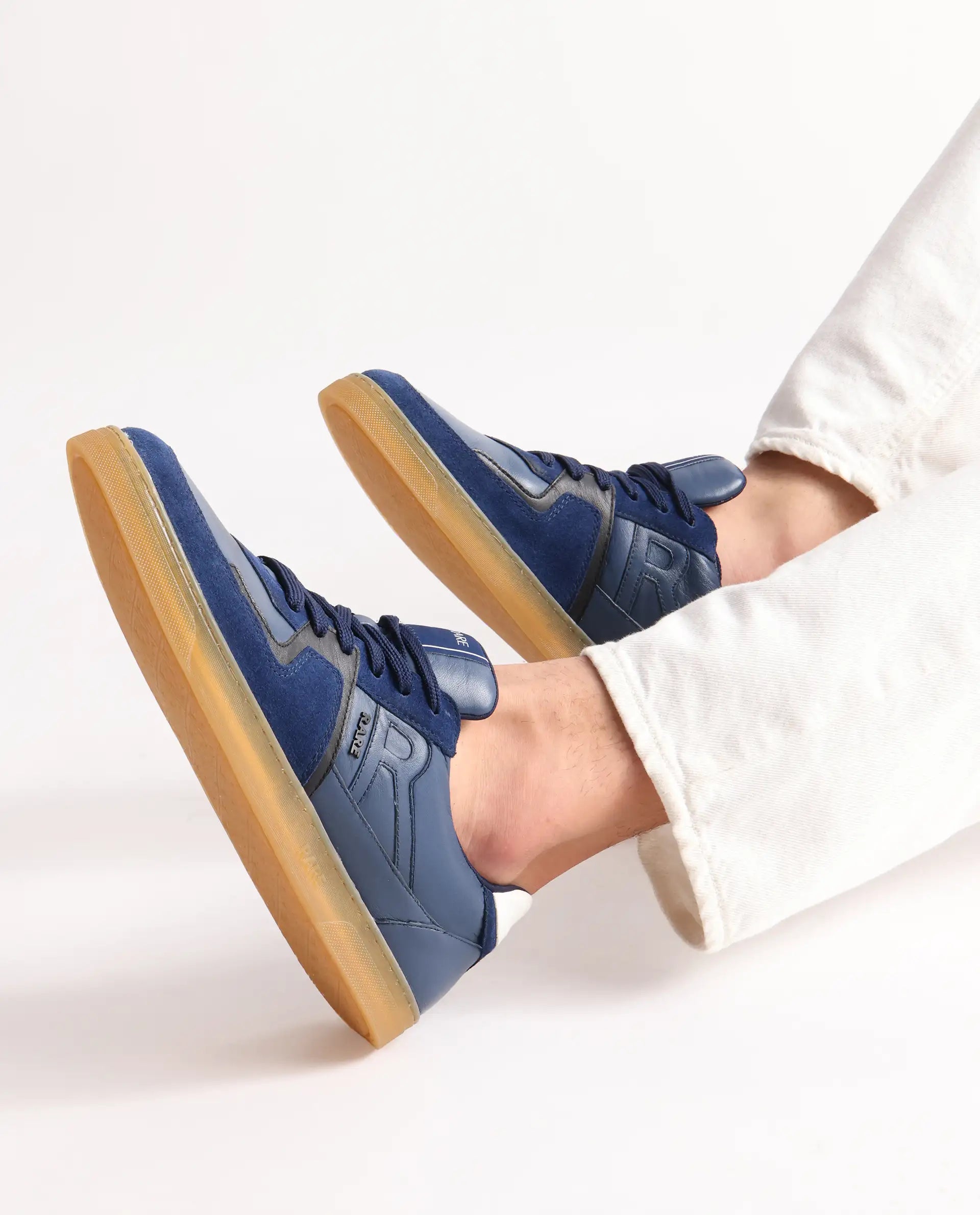 Rare Rabbit Men Pegasus Blue Lace-Up Shoes