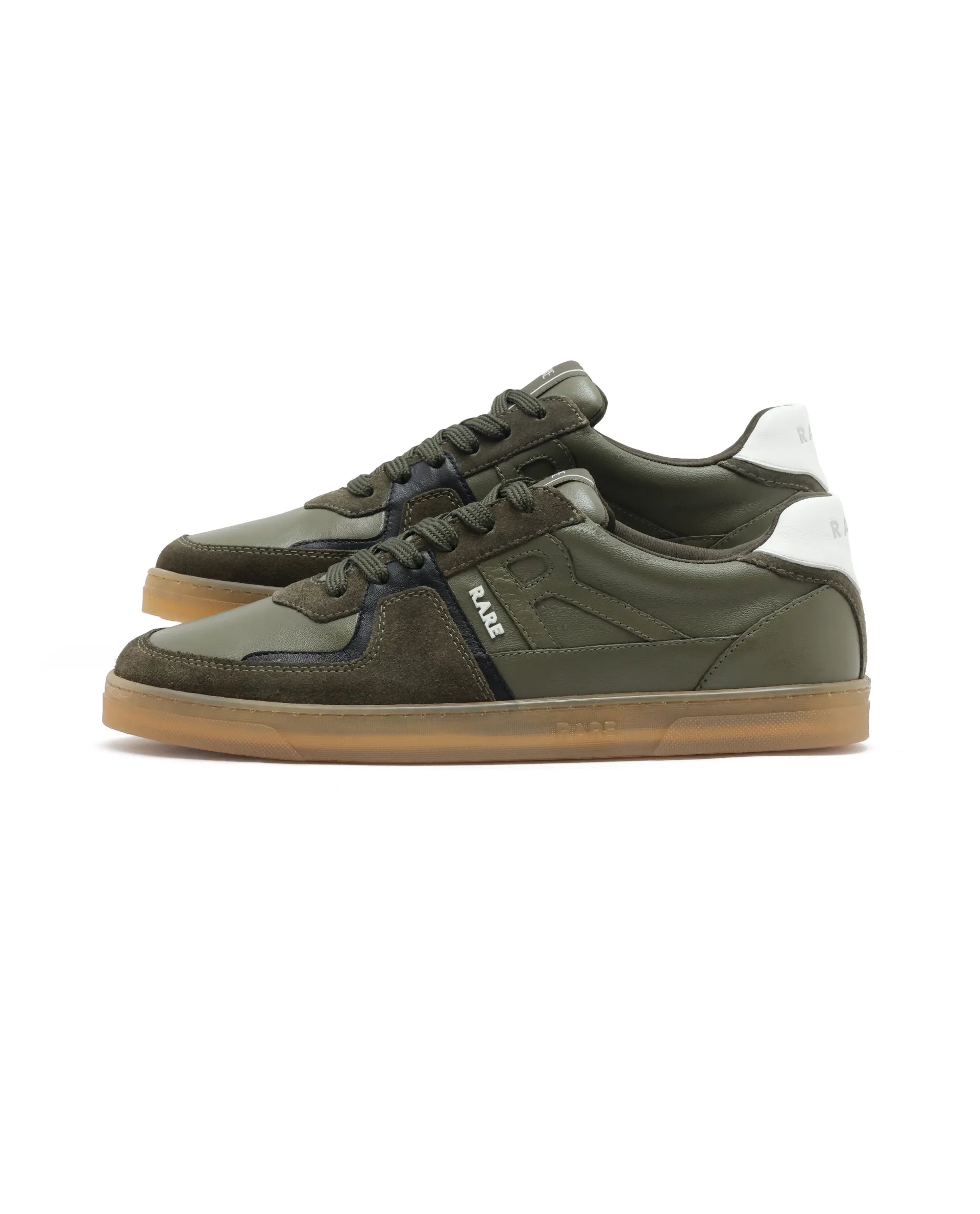 Rare Rabbit Men Pegasus Olive Lace-Up Shoes