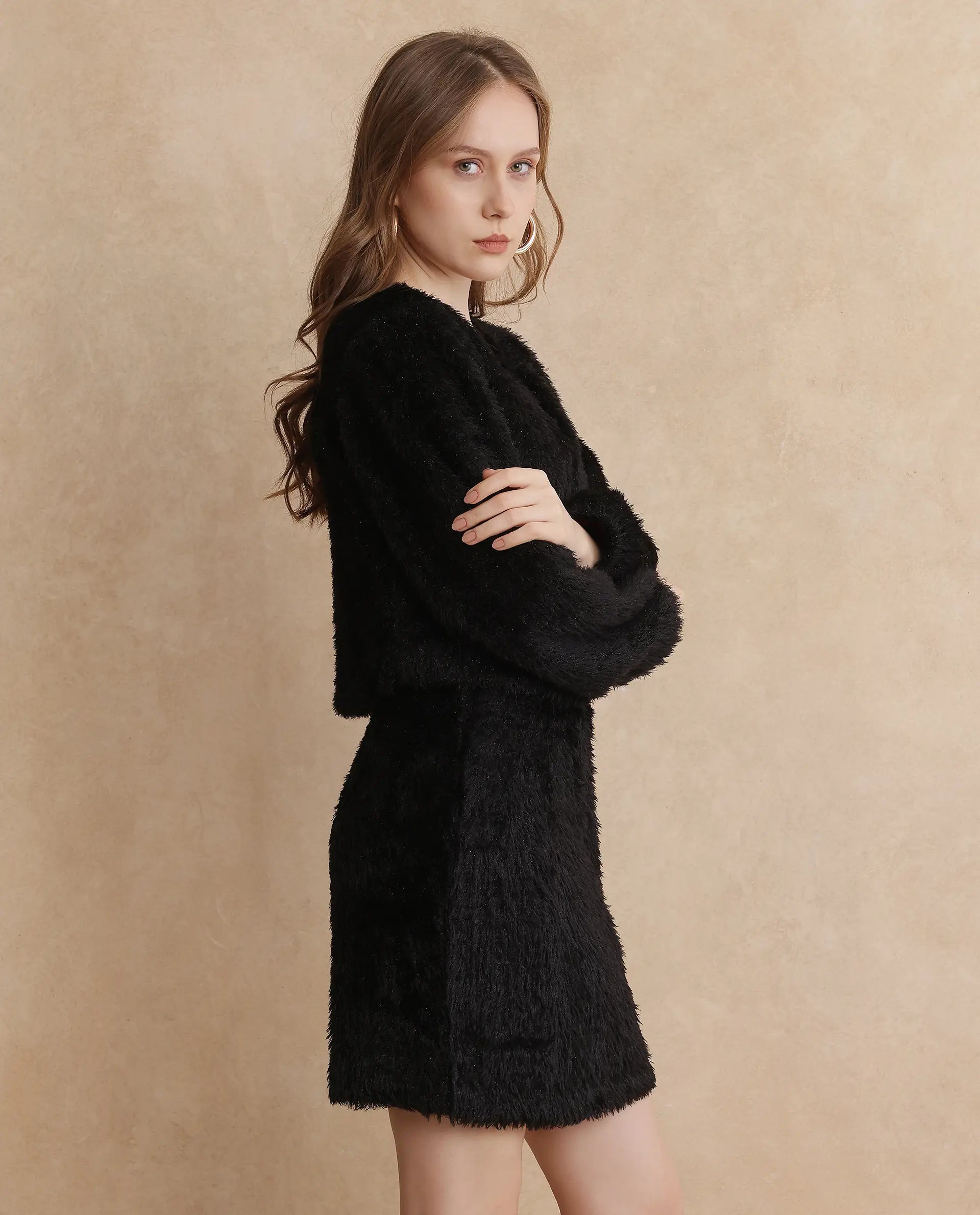 Rareism Women Pilxar Primary Black  Jacket