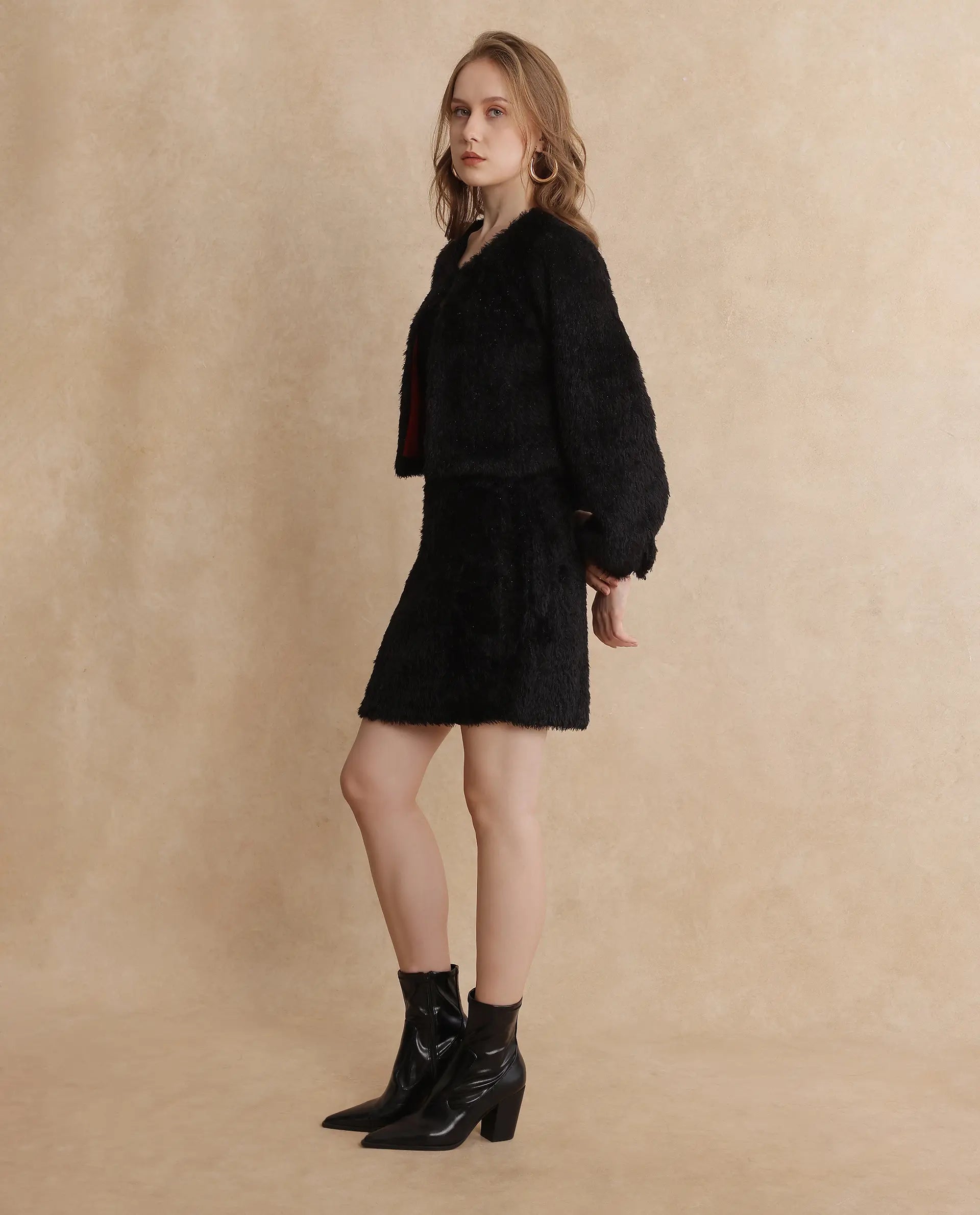 Rareism Women Pilxar Primary Black  Jacket