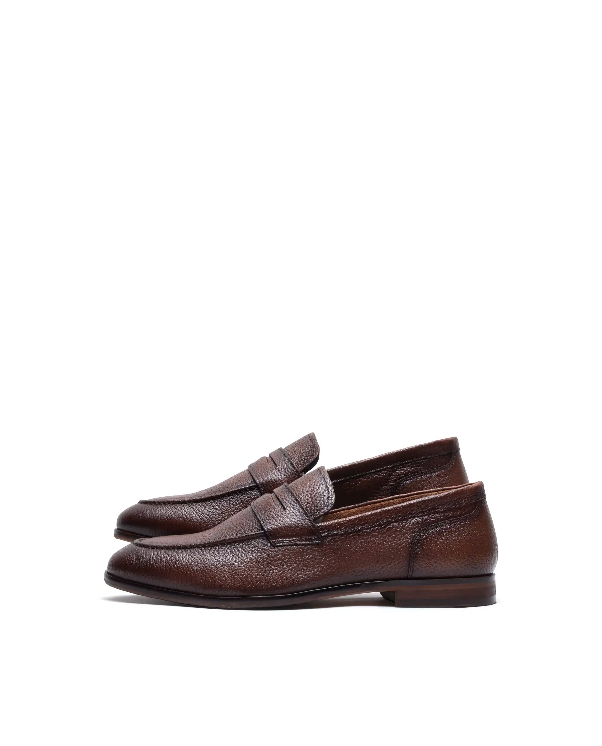 Rare Rabbit Men's Pinch Tan Leather Mocassin