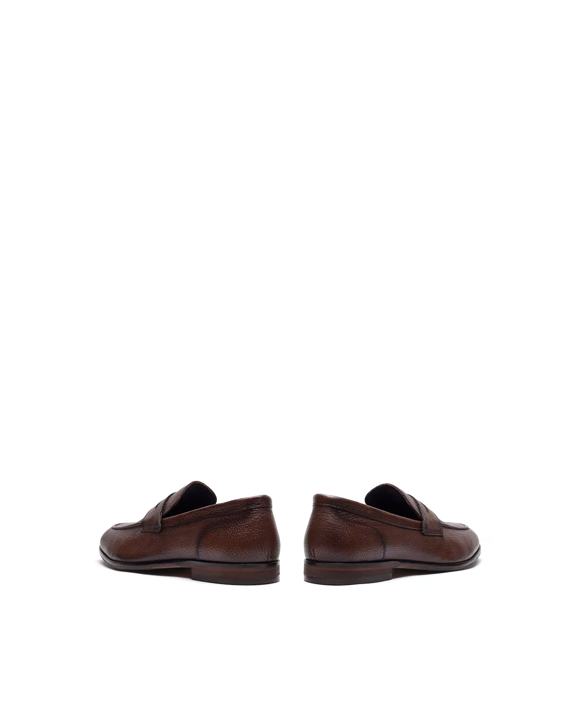 Rare Rabbit Men's Pinch Tan Leather Mocassin