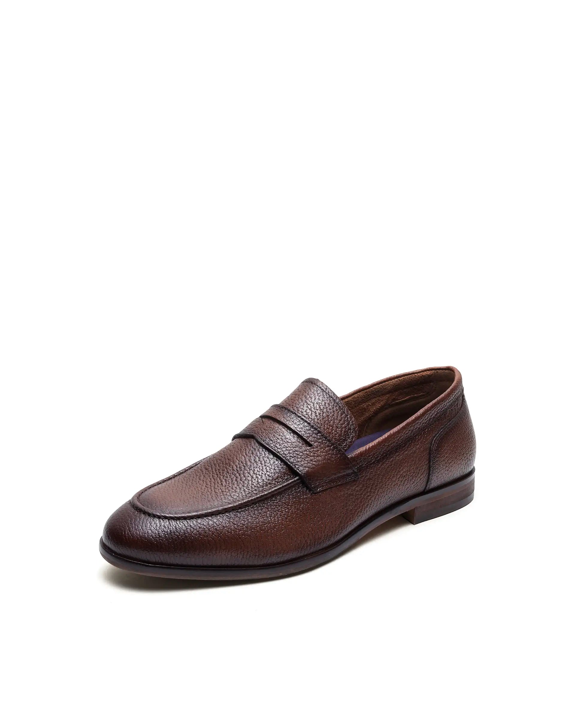 Rare Rabbit Men's Pinch Tan Leather Mocassin