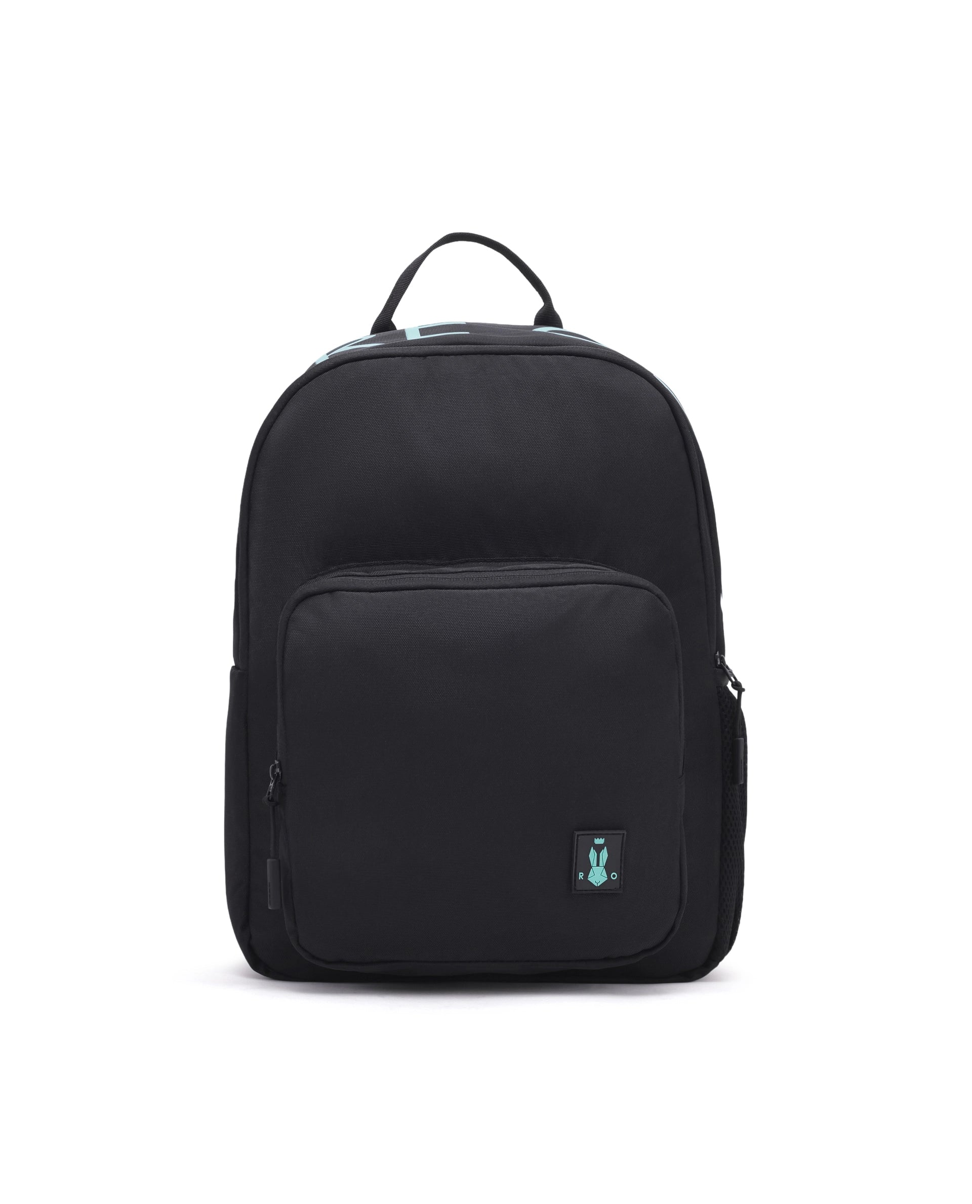 Rare Ones Kids Pitee Black Polyester Fabric Zipper Closure BackPack
