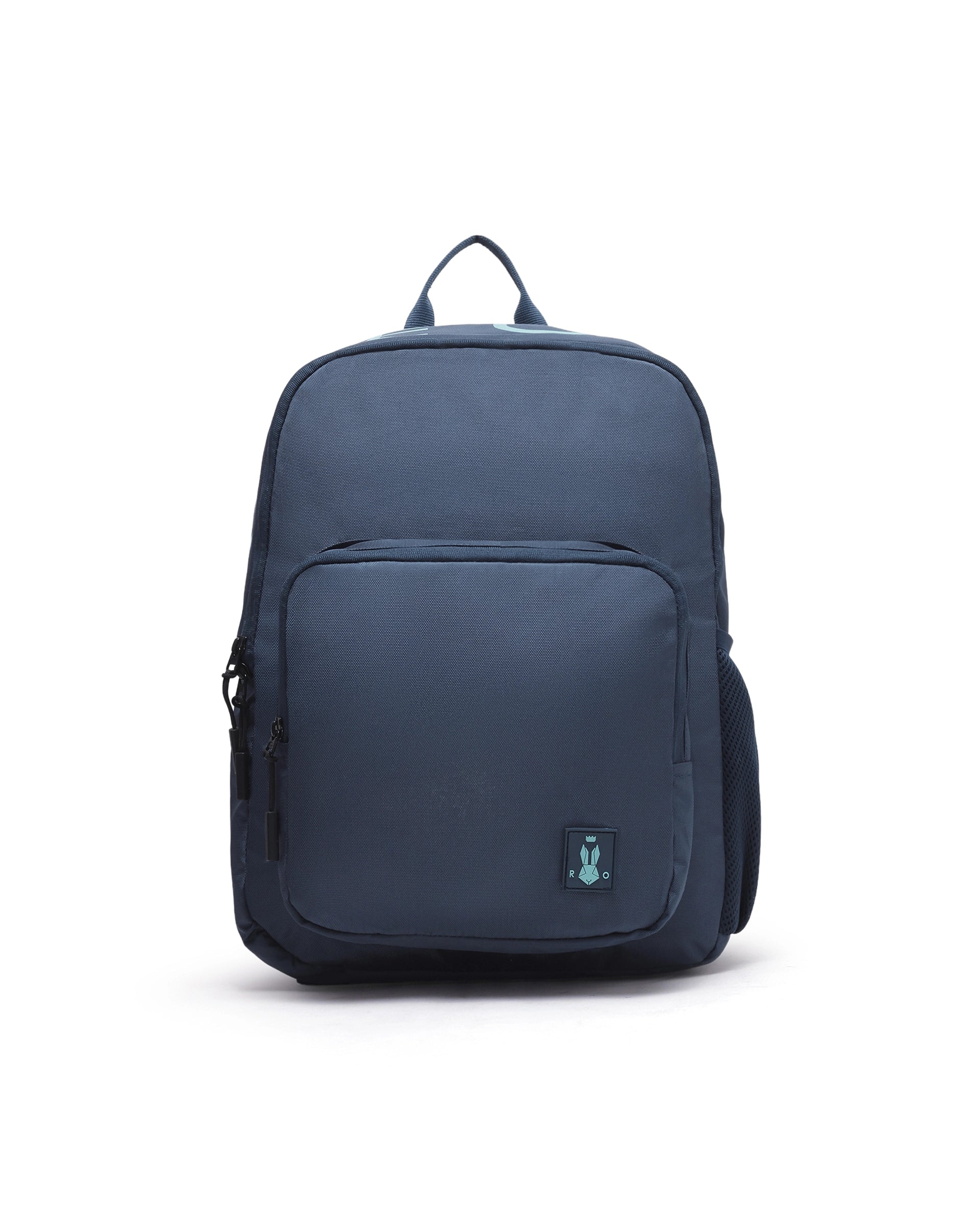 Rare Ones Kids Pitee Navy Polyester Fabric Zipper Closure BackPack