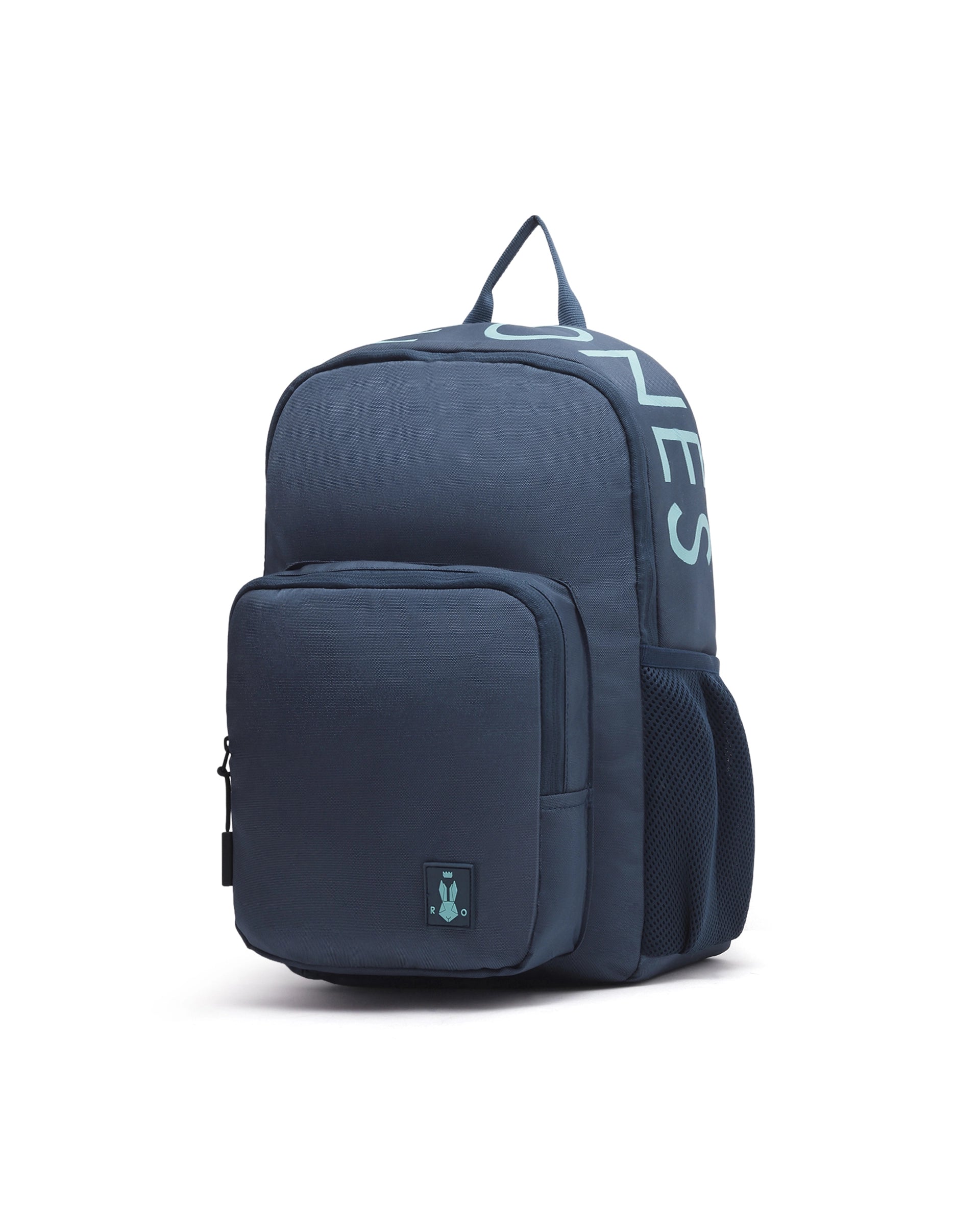 Rare Ones Kids Pitee Navy Polyester Fabric Zipper Closure BackPack