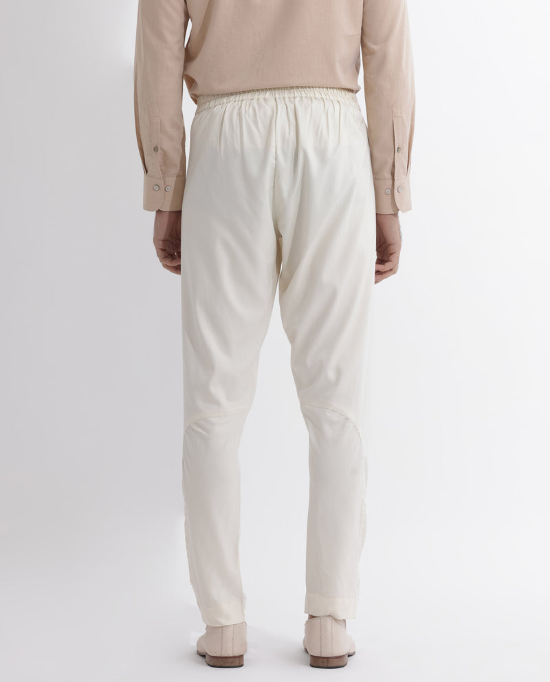 Rare Rabbit Men's Polin Beige Viscose Fabric Mid Rise Regular Fit Solid Pajama