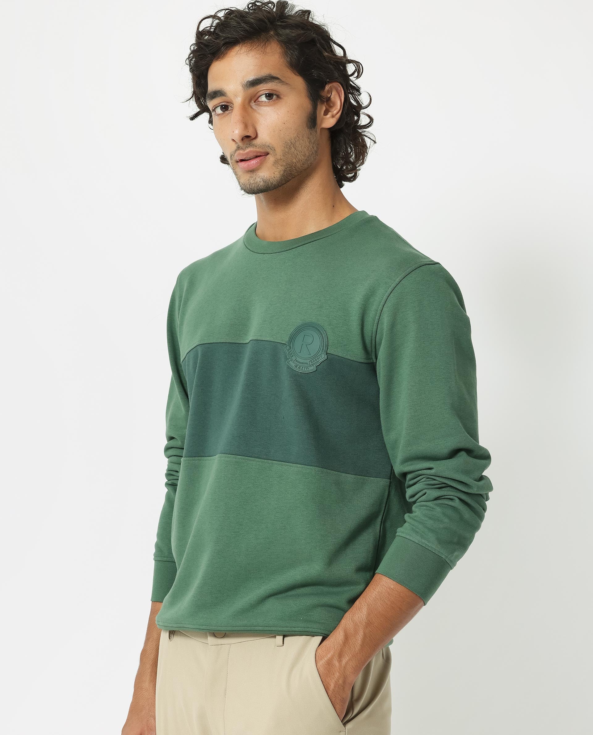 Colorblocked sweatshirt store