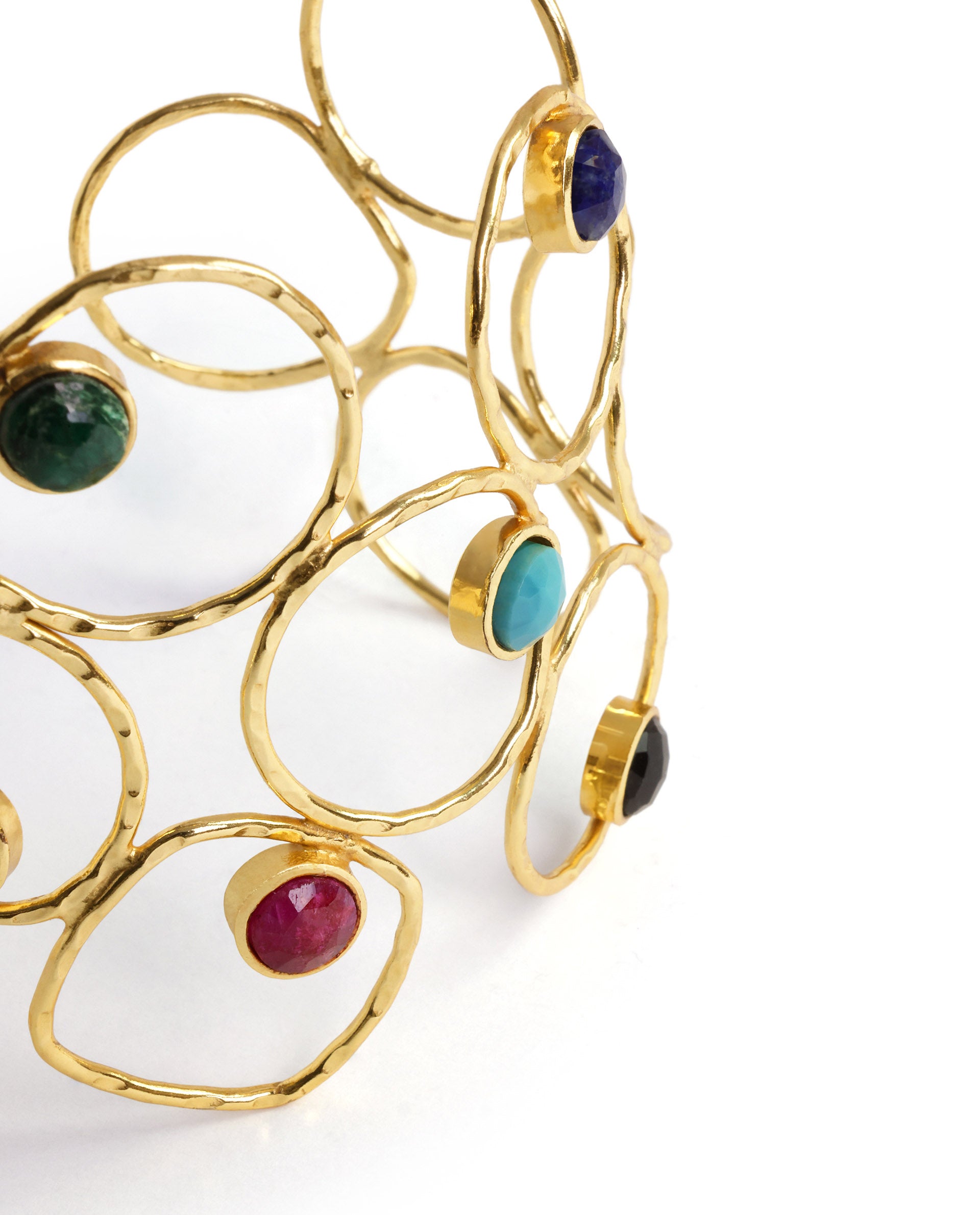 Rareism Women Prism Cuff Gold Bracelet