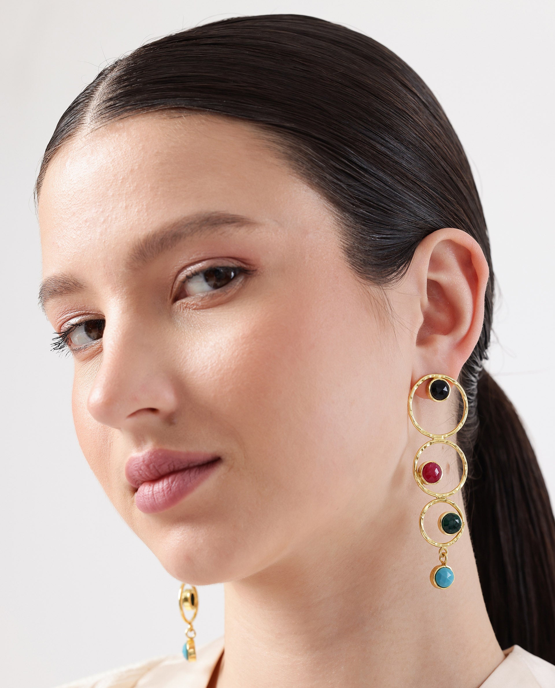 Rareism Women Prism Ear Gold Earring