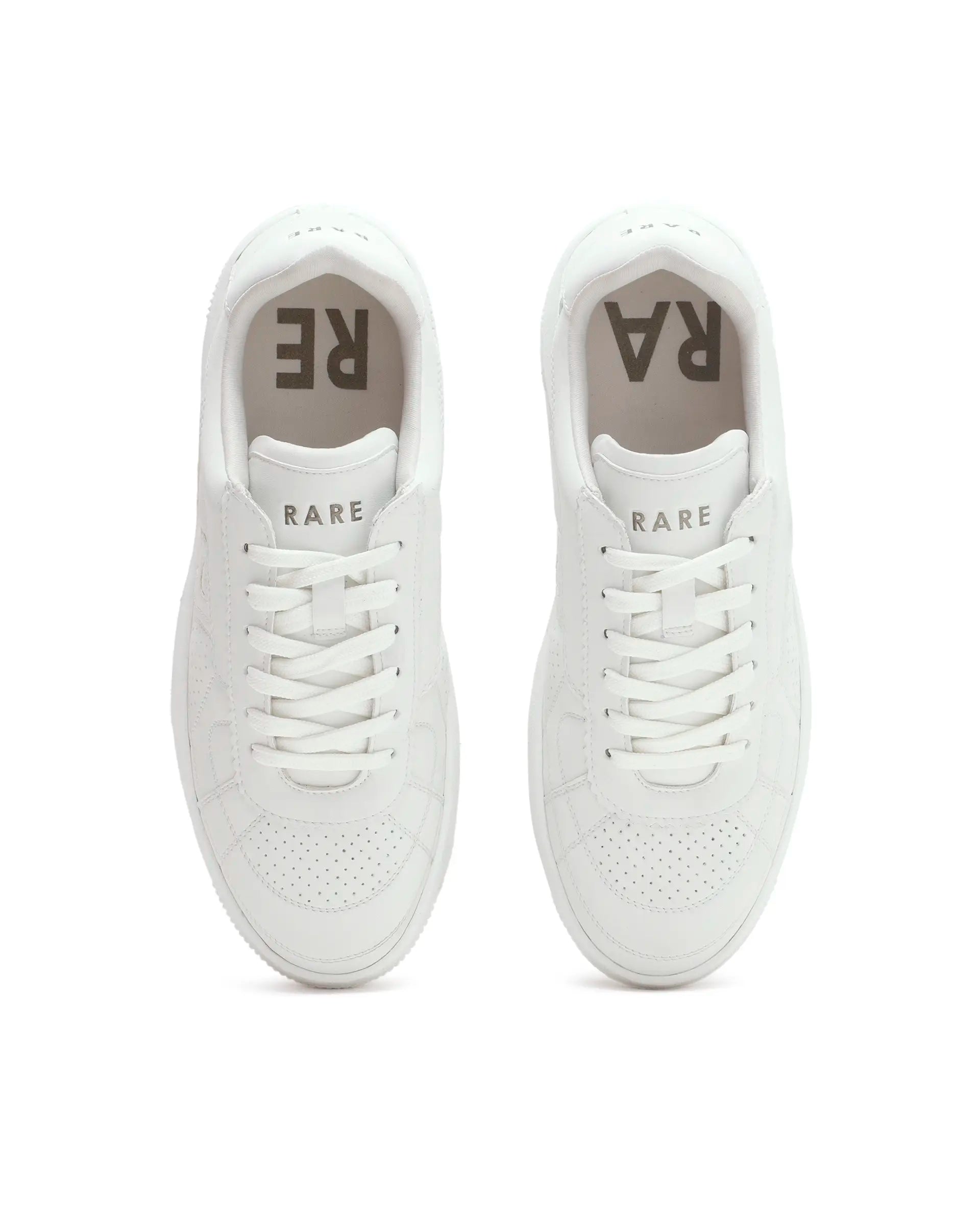 Rarez Men's Ragno 30 Off White Regular Micro Fiber Sneaker