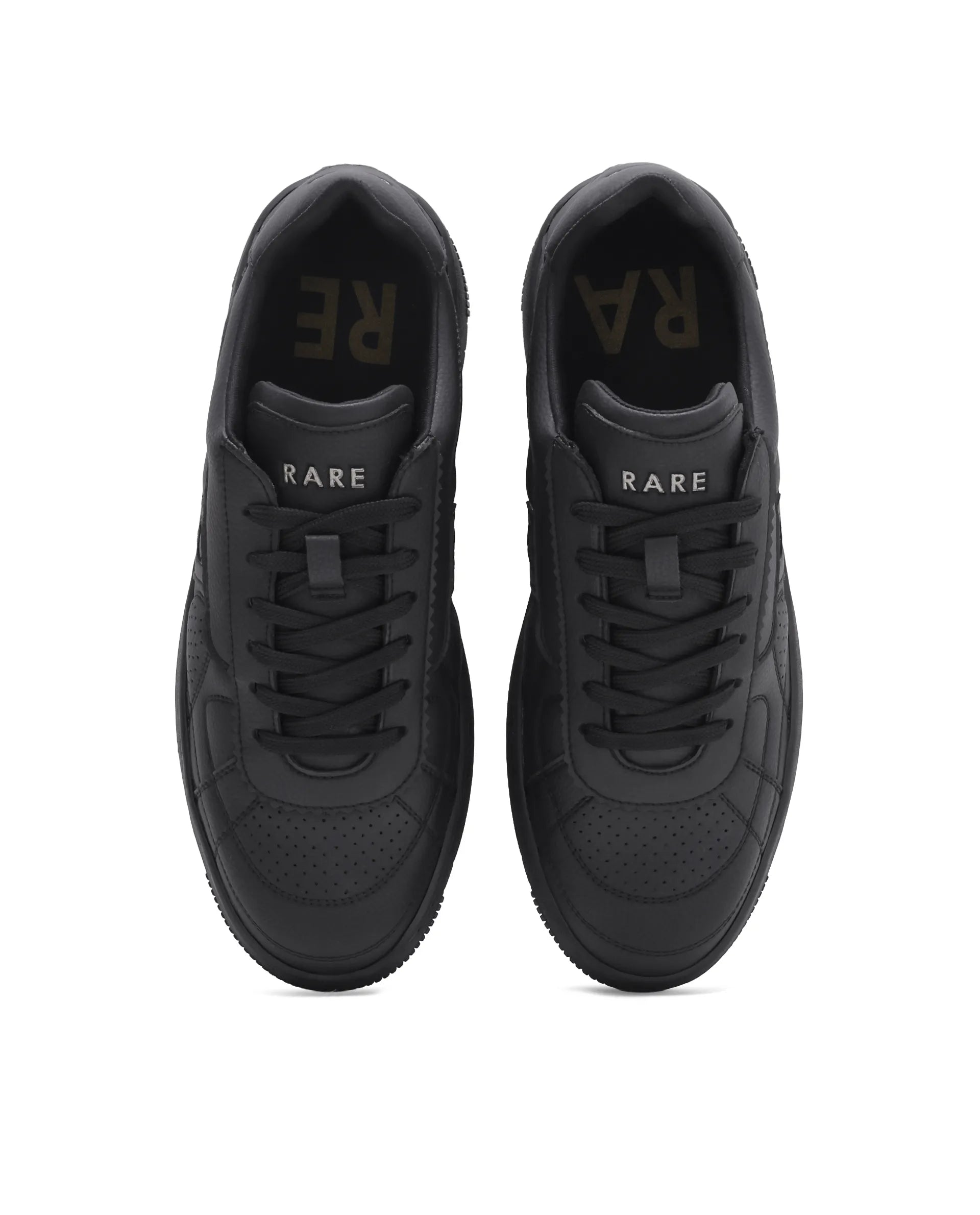 Rarez Men's Ragno 30 Black Regular Micro Fiber Sneaker
