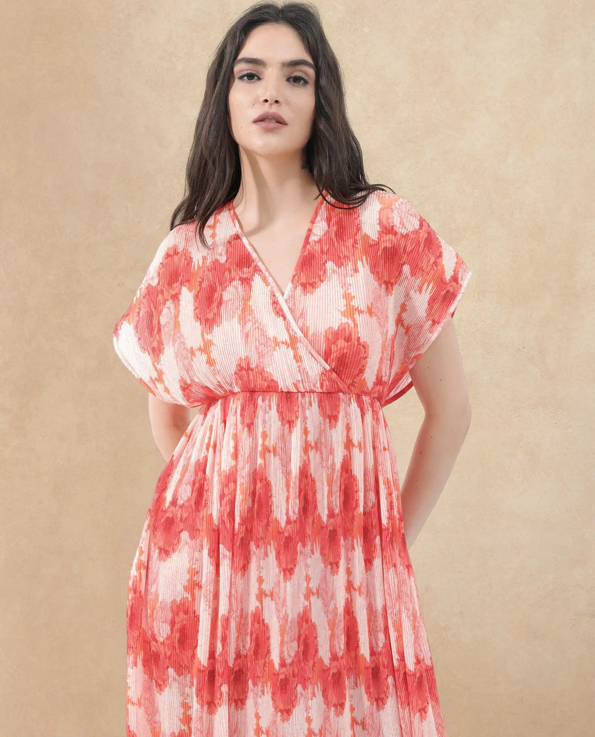 Rareism Womens Ravoli Red Dress Sleeveless Solid