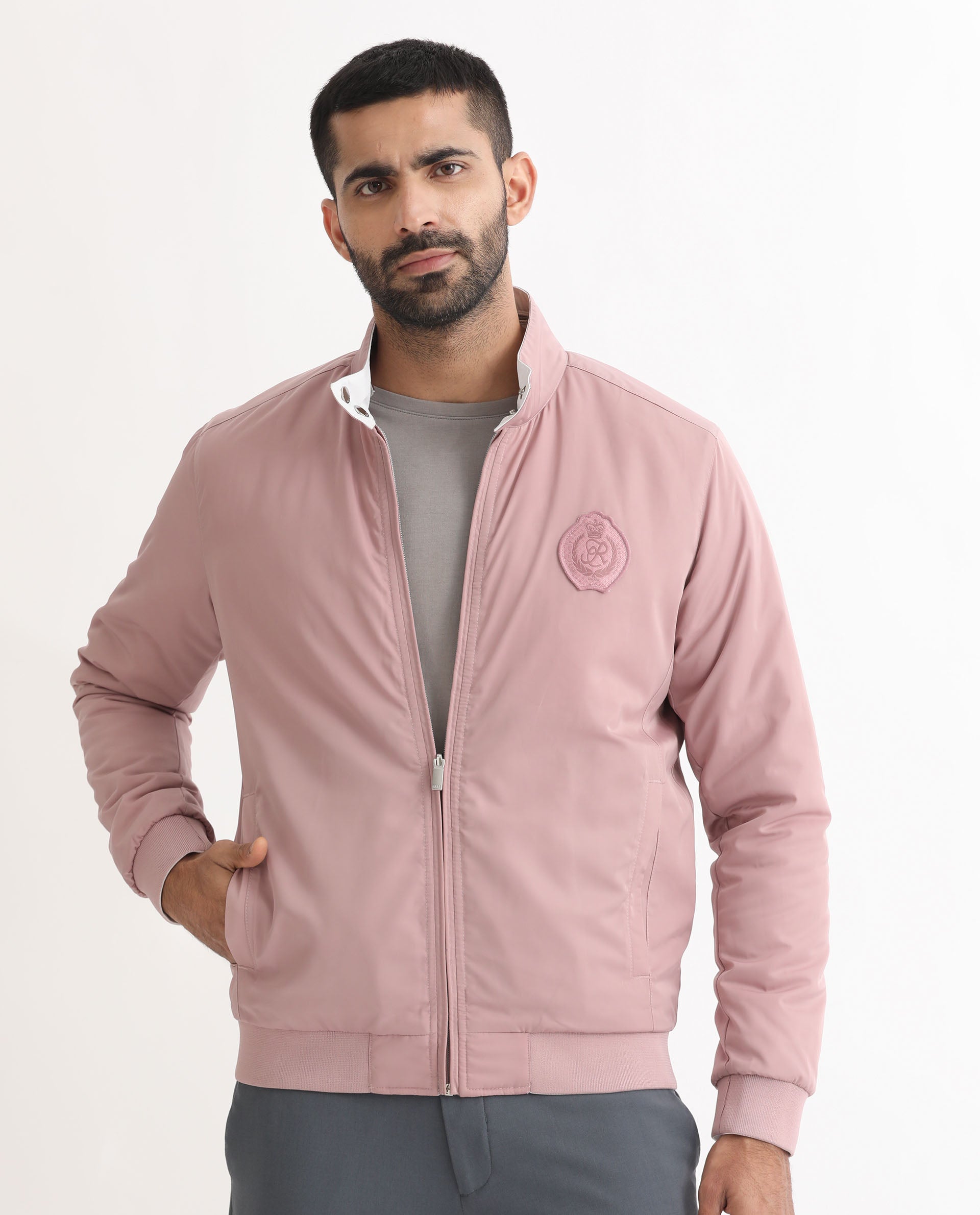 Outerwear | DYED NYLON BOMBER Pink - Stüssy Mens | Underneath This