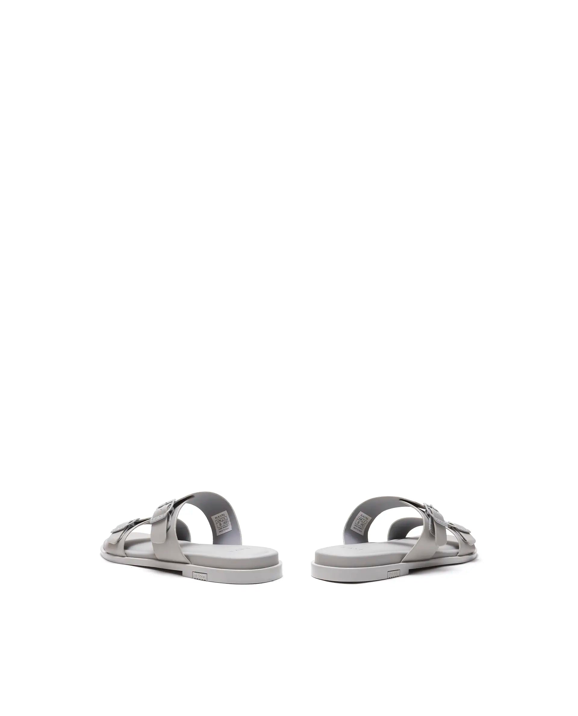 Rarez Men's Rayn Light Sledge Grey Leather Regular Sandal