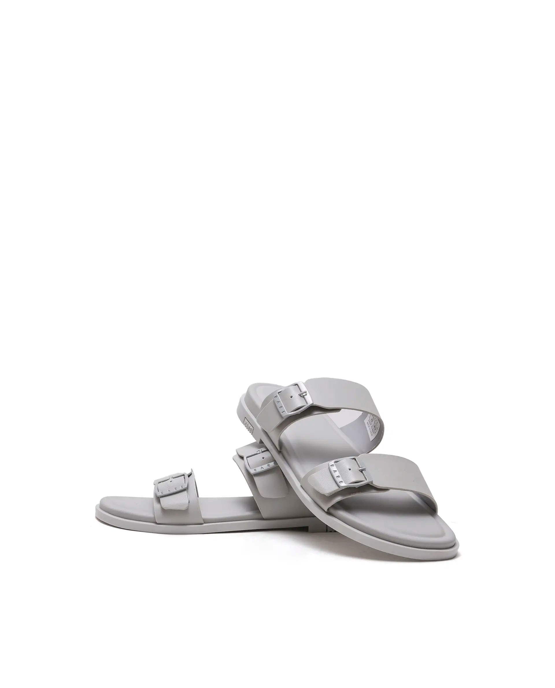 Rarez Men's Rayn Light Sledge Grey Leather Regular Sandal