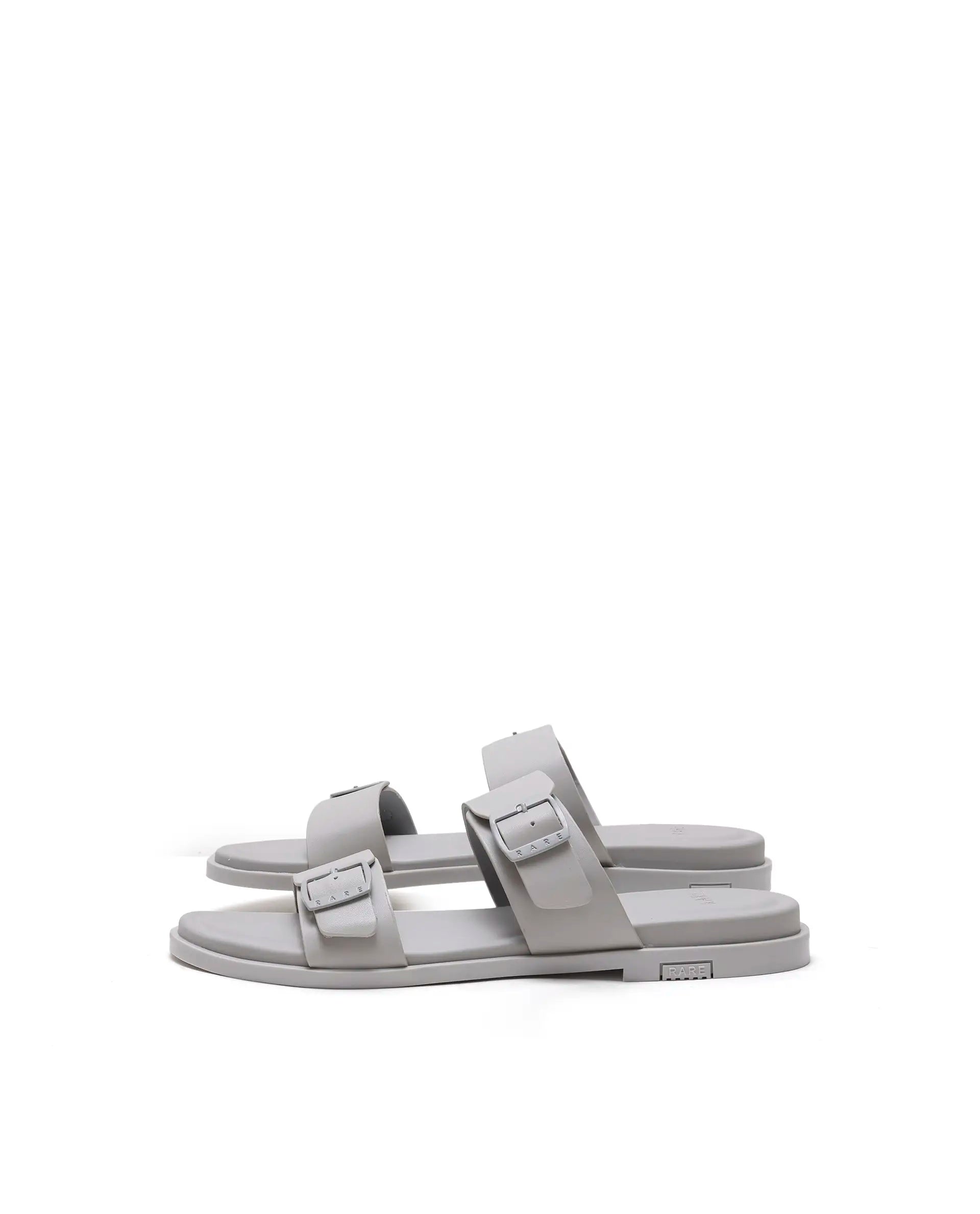 Rarez Men's Rayn Light Sledge Grey Leather Regular Sandal