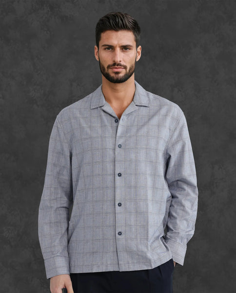 Buy Guild Casual - Reno - Blue Regular Fit Checked Print Shirt| Rare Rabbit