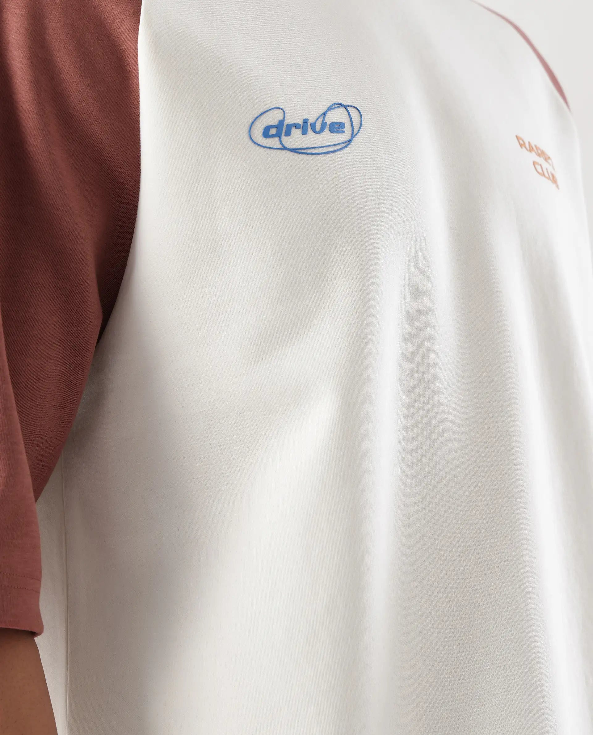 Rare Rabbit Men's Revalo Rust Cotton Blend Graphic Print Oversized Fit Half Sleeve Crew Neck T-Shirt