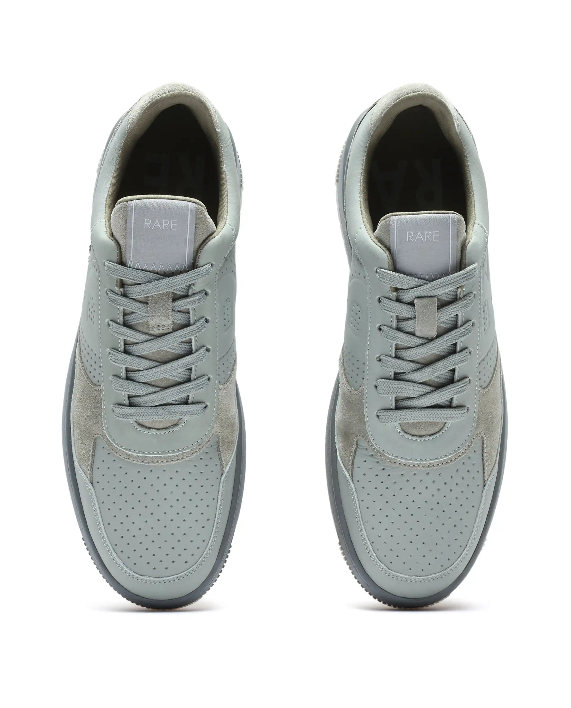 Rare Rabbit Men's Reven Sage Lace-Up Closure Leather Sneaker