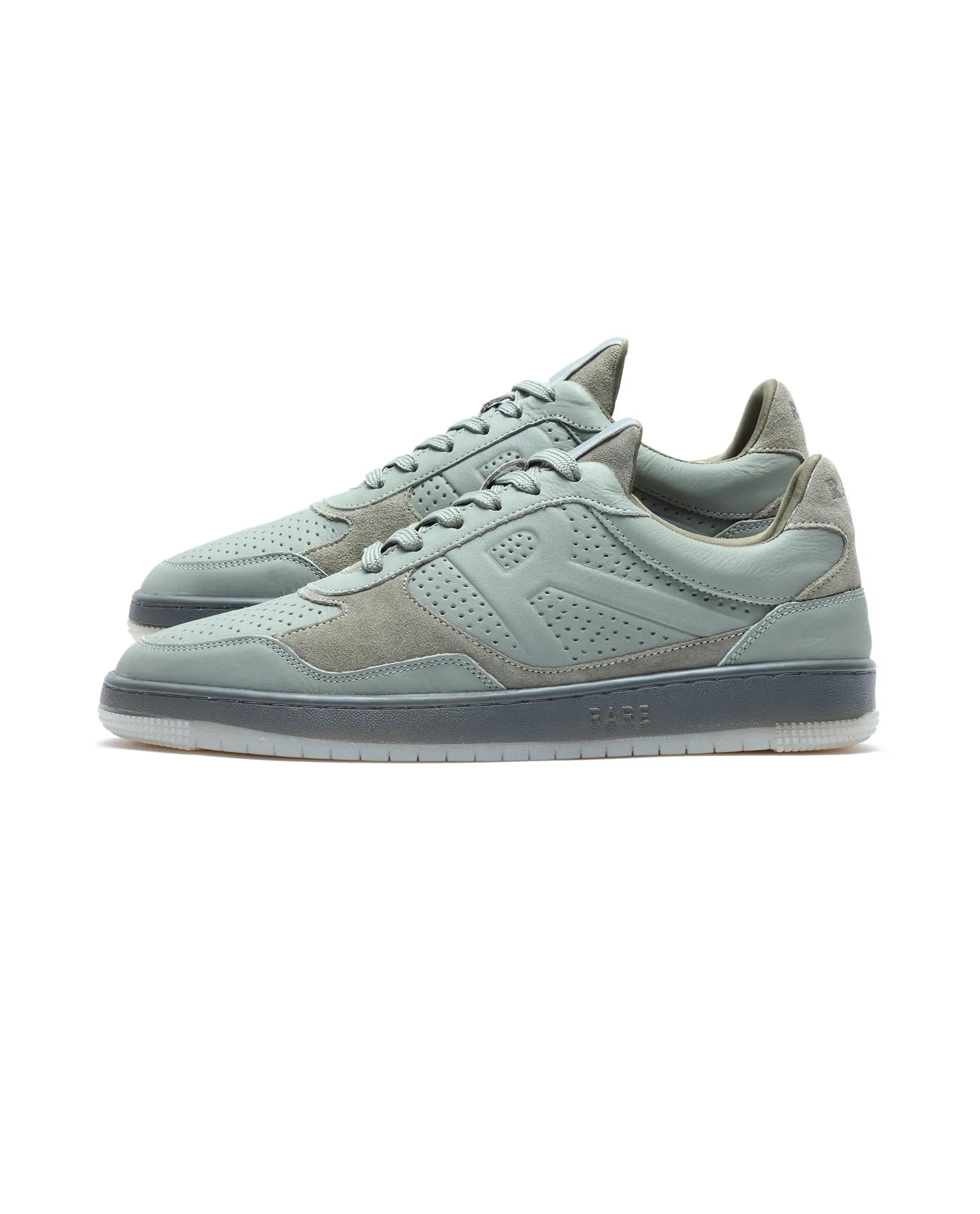 Rare Rabbit Men's Reven Sage Lace-Up Closure Leather Sneaker