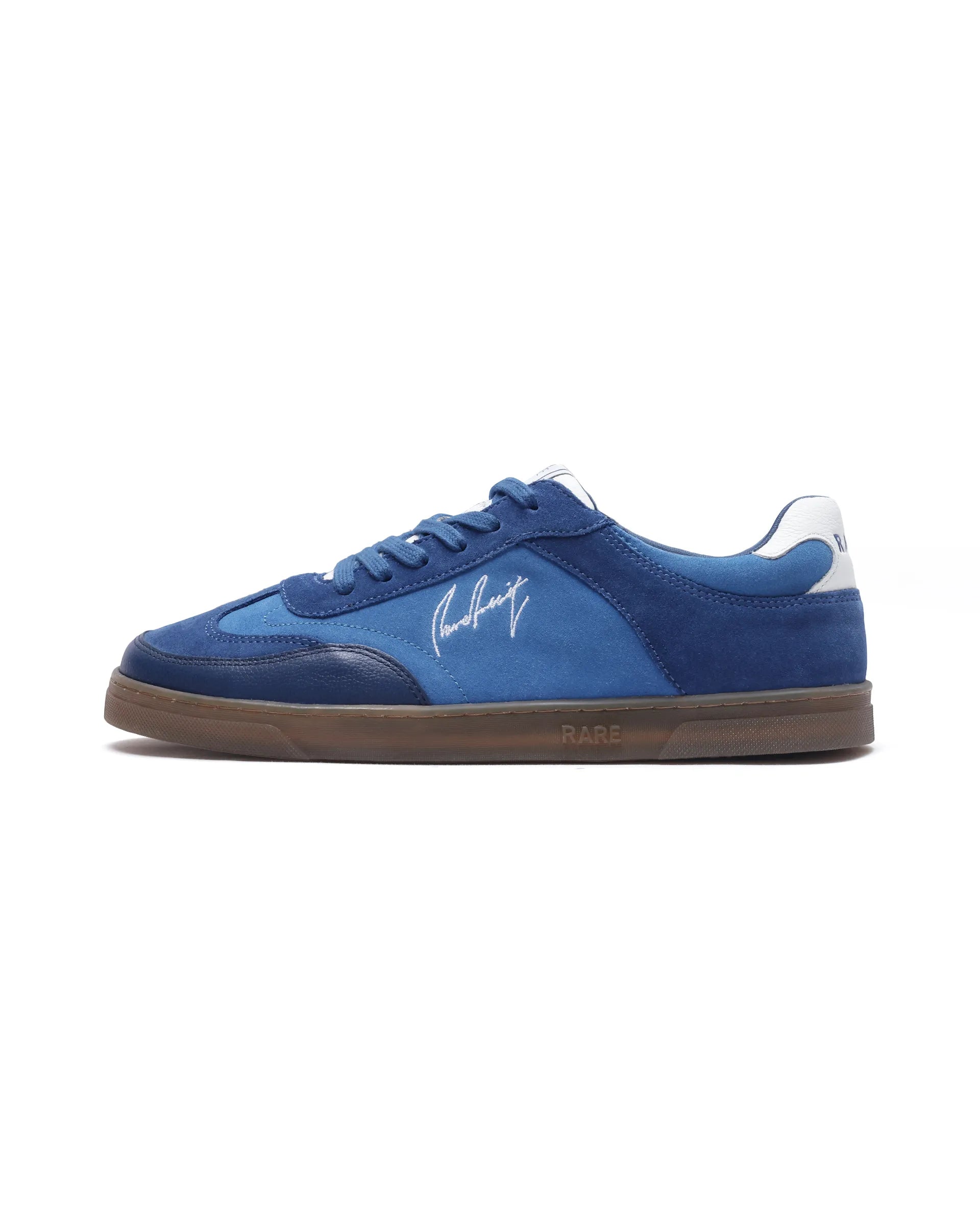 Rare Rabbit Men's Rex Blue Leather Lace-Up Closure Sneaker