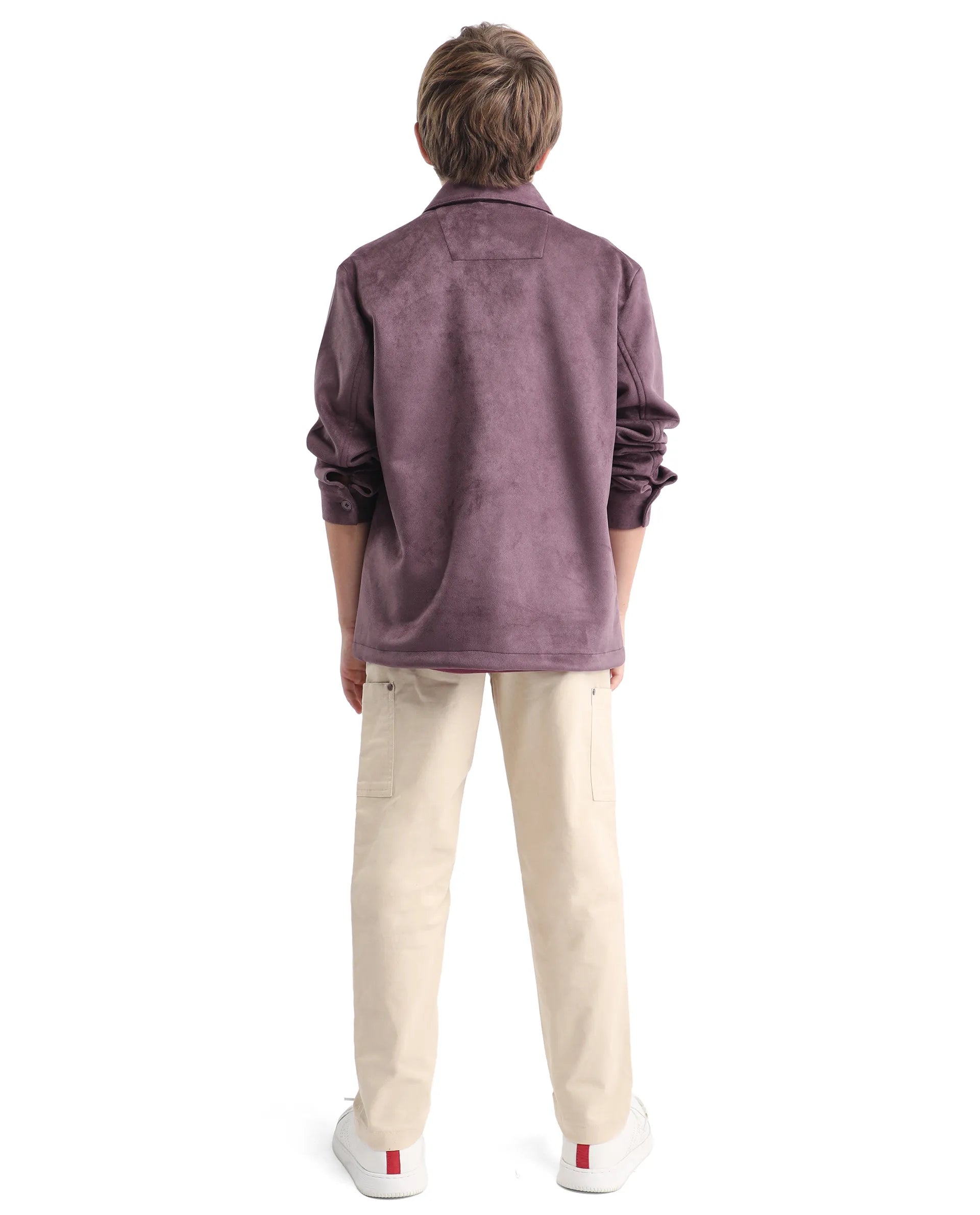 Rare Ones Kids Rez Beige Cotton Solid Button & Zip Closure Regular Fit Trouser