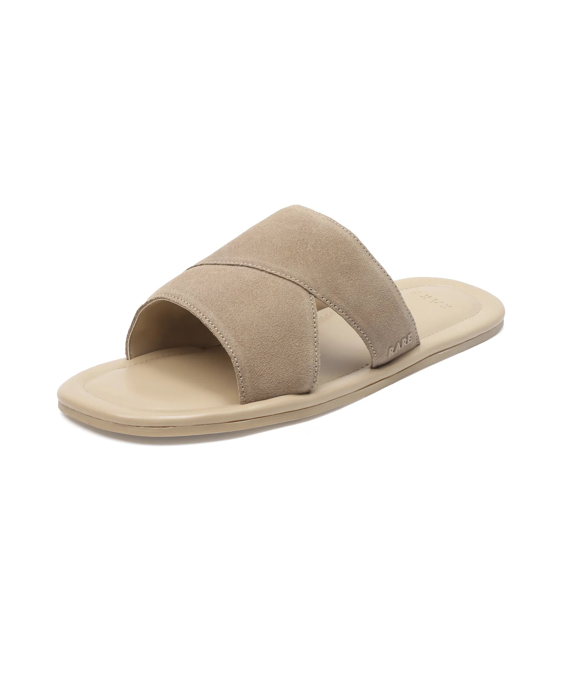 Rare Rabbit Men's Rho Sand Leather Slip-On Closure Sandal
