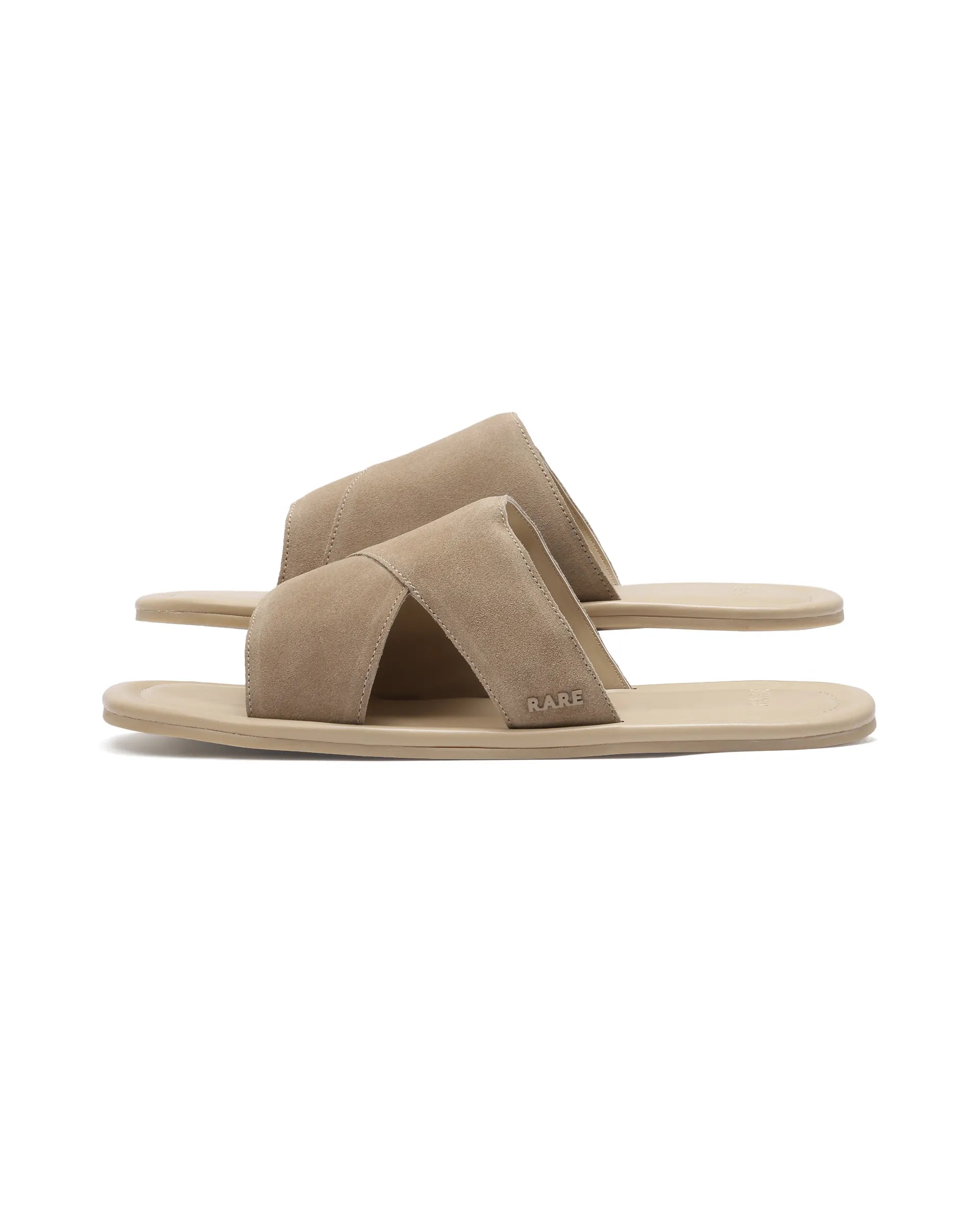 Rare Rabbit Men's Rho Sand Leather Slip-On Closure Sandal