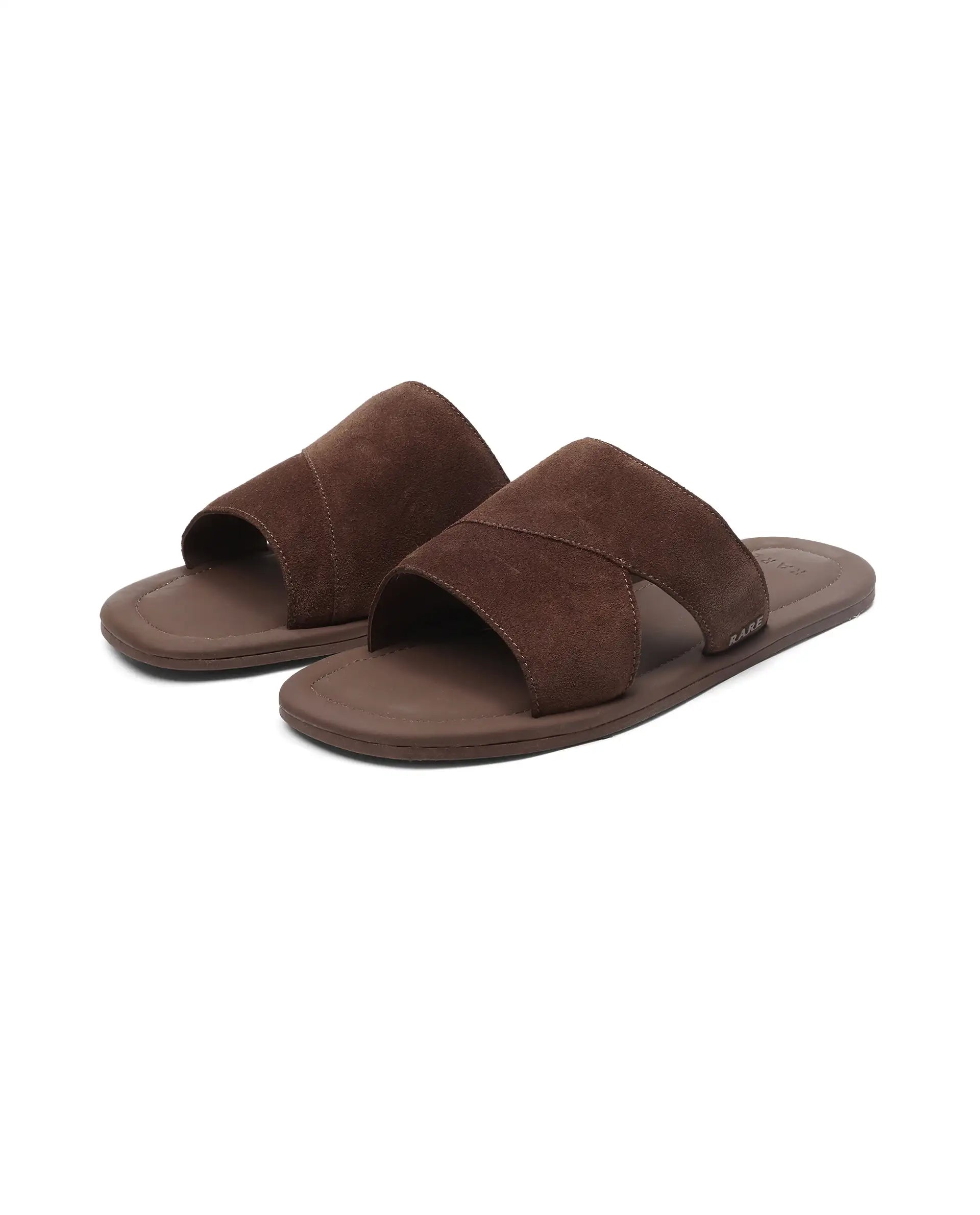 Rare Rabbit Men Rho Tan Slip-On Closure Sandal