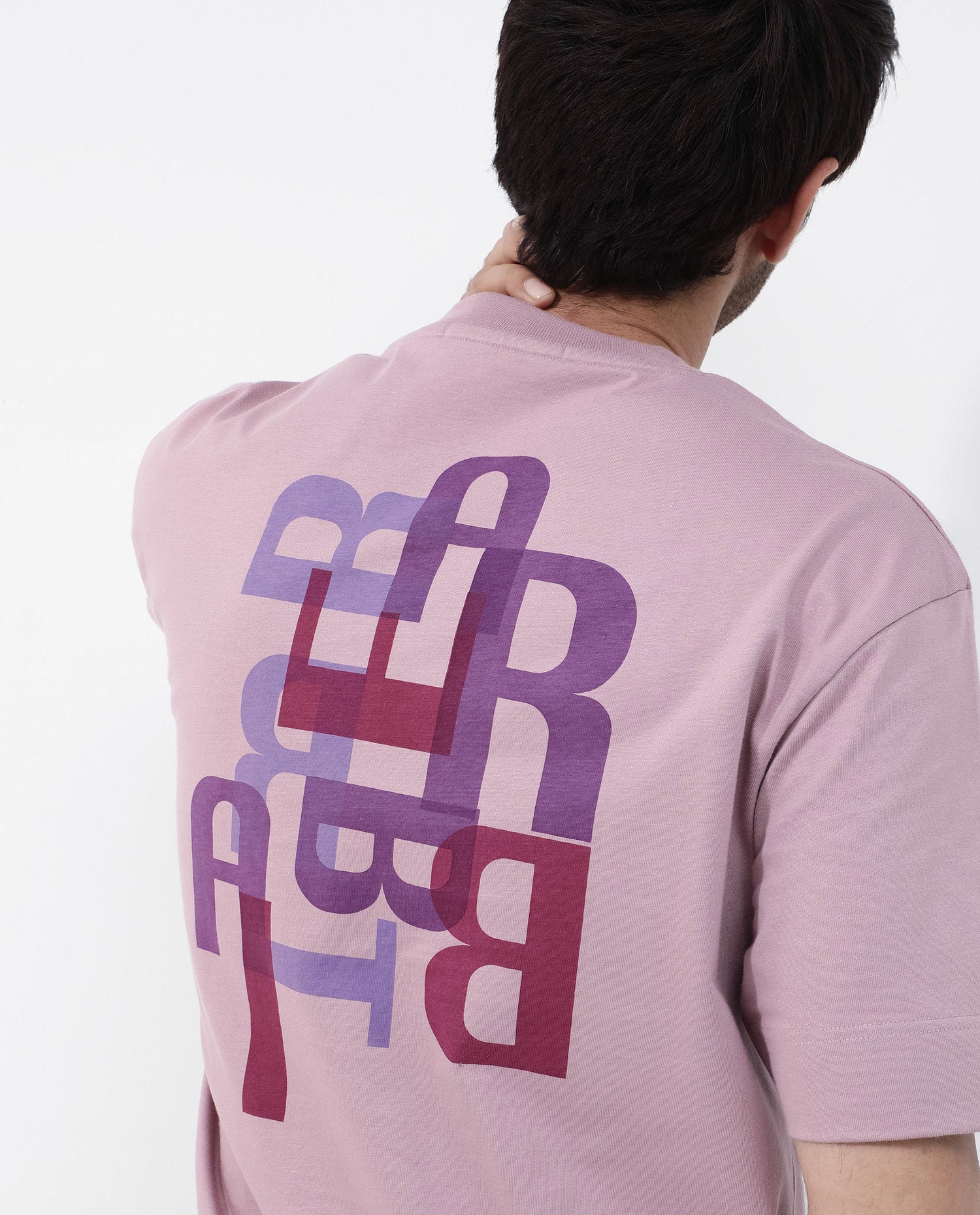 Rare Rabbit Articale Mens Roan Dusky Pink Cotton Polyester Fabric Shor