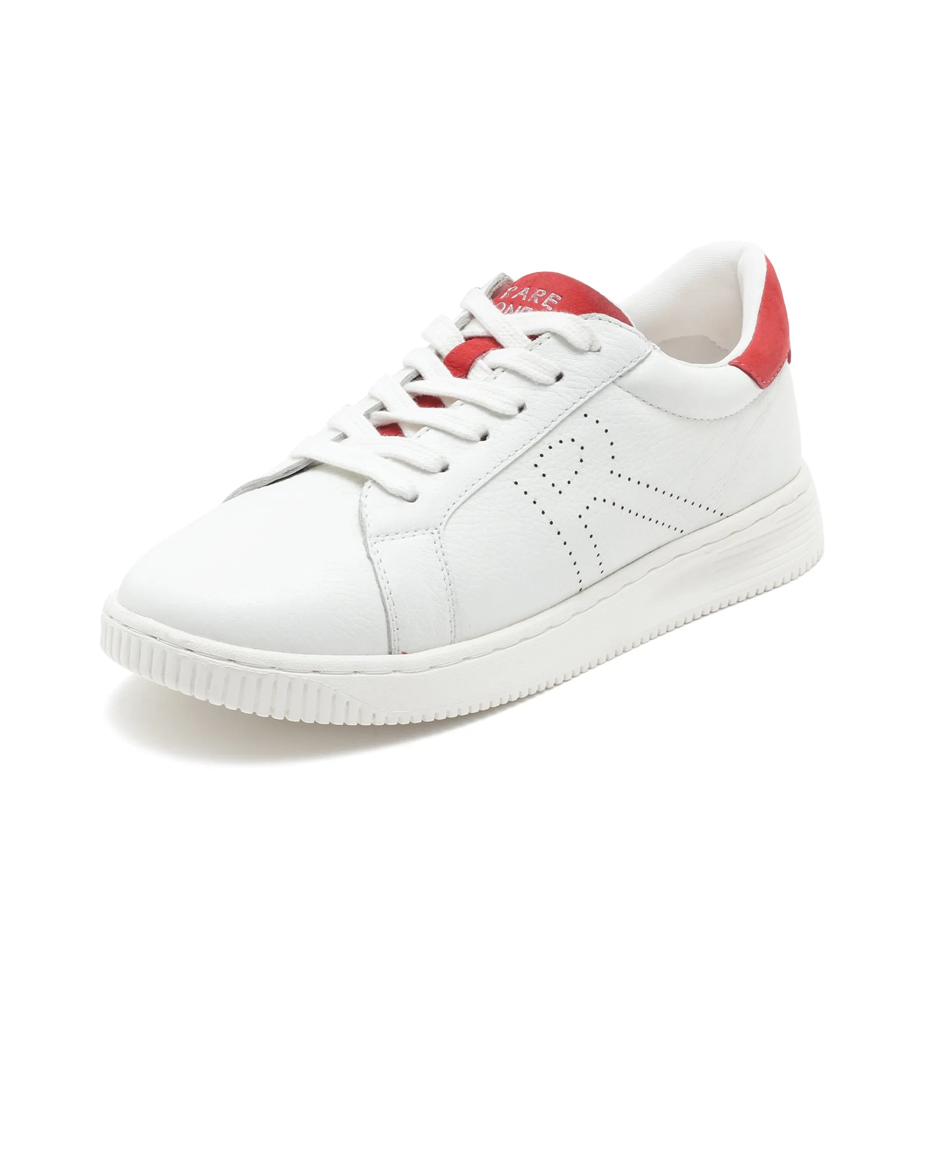 Rare Ones Kids Rock Red Leather Lace-Up Sneaker