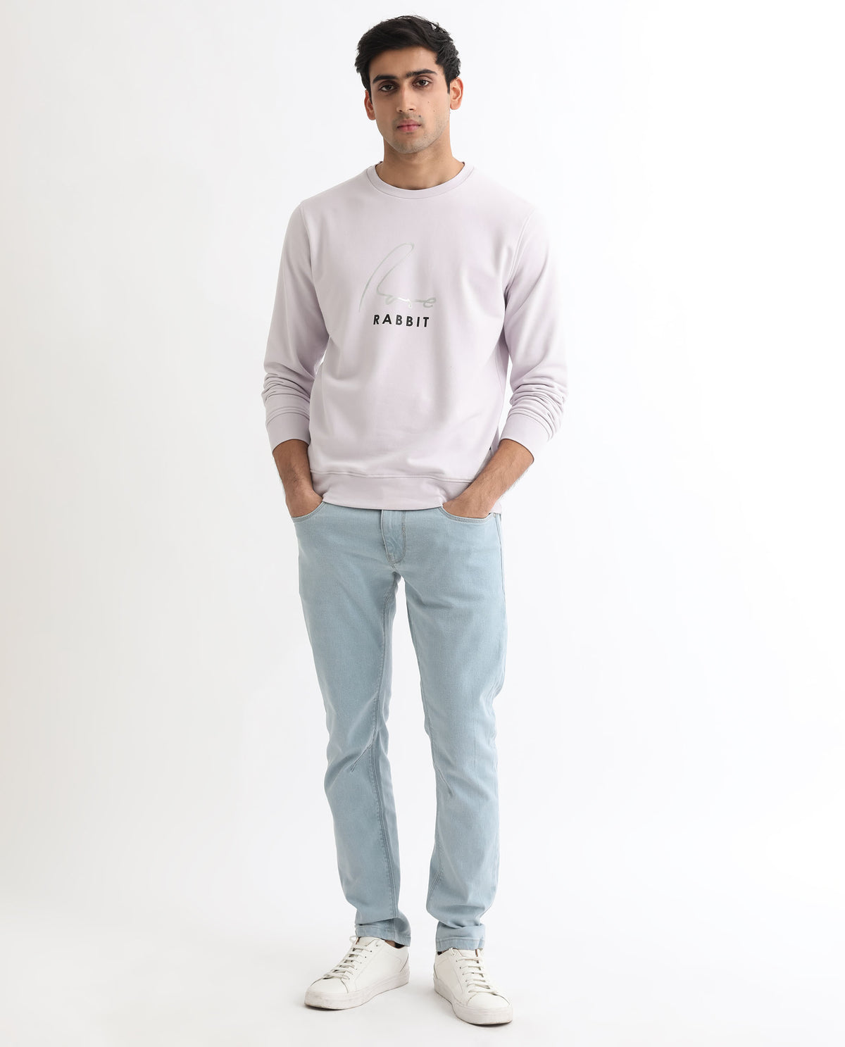 Rare Rabbit Men'S Rowann Purple Sweatshirt Full Sleeves Solid