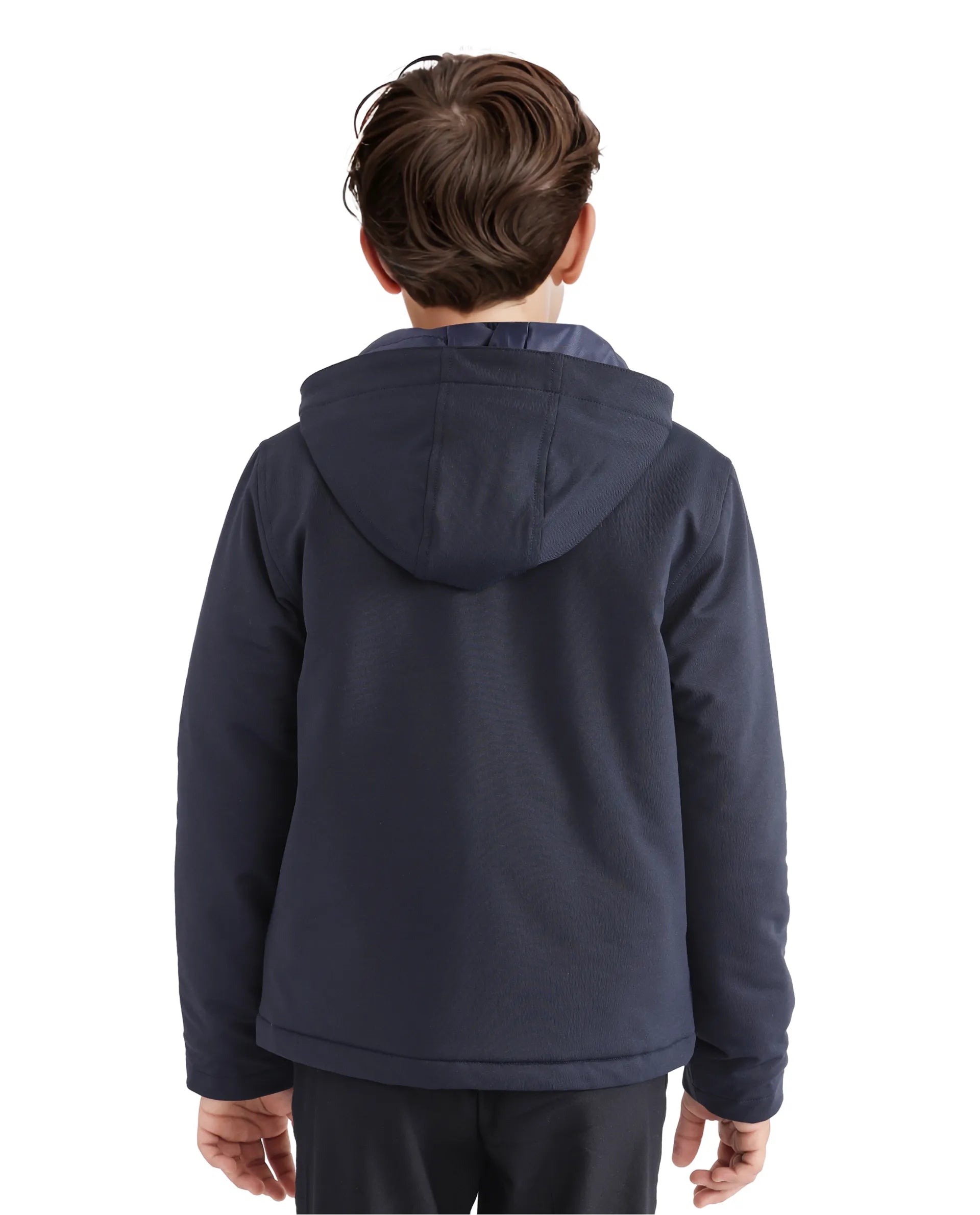Rare Ones Kids Royce Navy Full Sleeve Cotton Zipper Regular Fit Solid Jacket