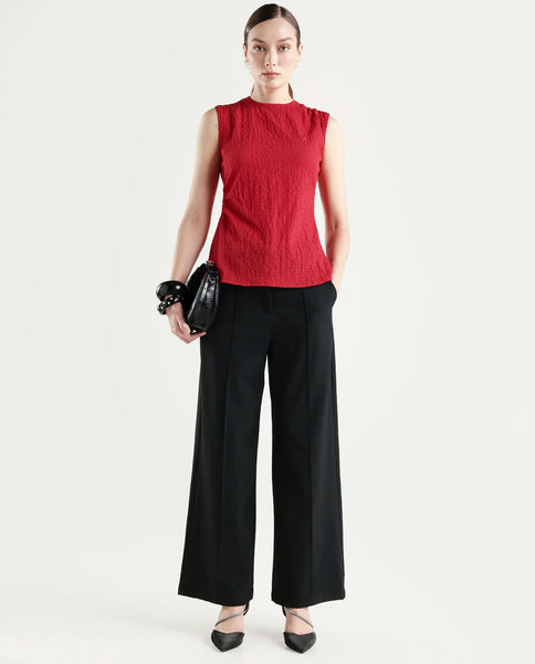 Buy Arrix - Red Bubble Textured Regular Fit Top| Rareism