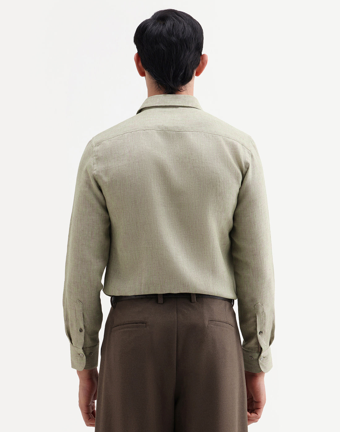 Rare Rabbit Men's Marin Off White Cotton Full Sleeve Spread Collar Regular Fit Checked Shirt